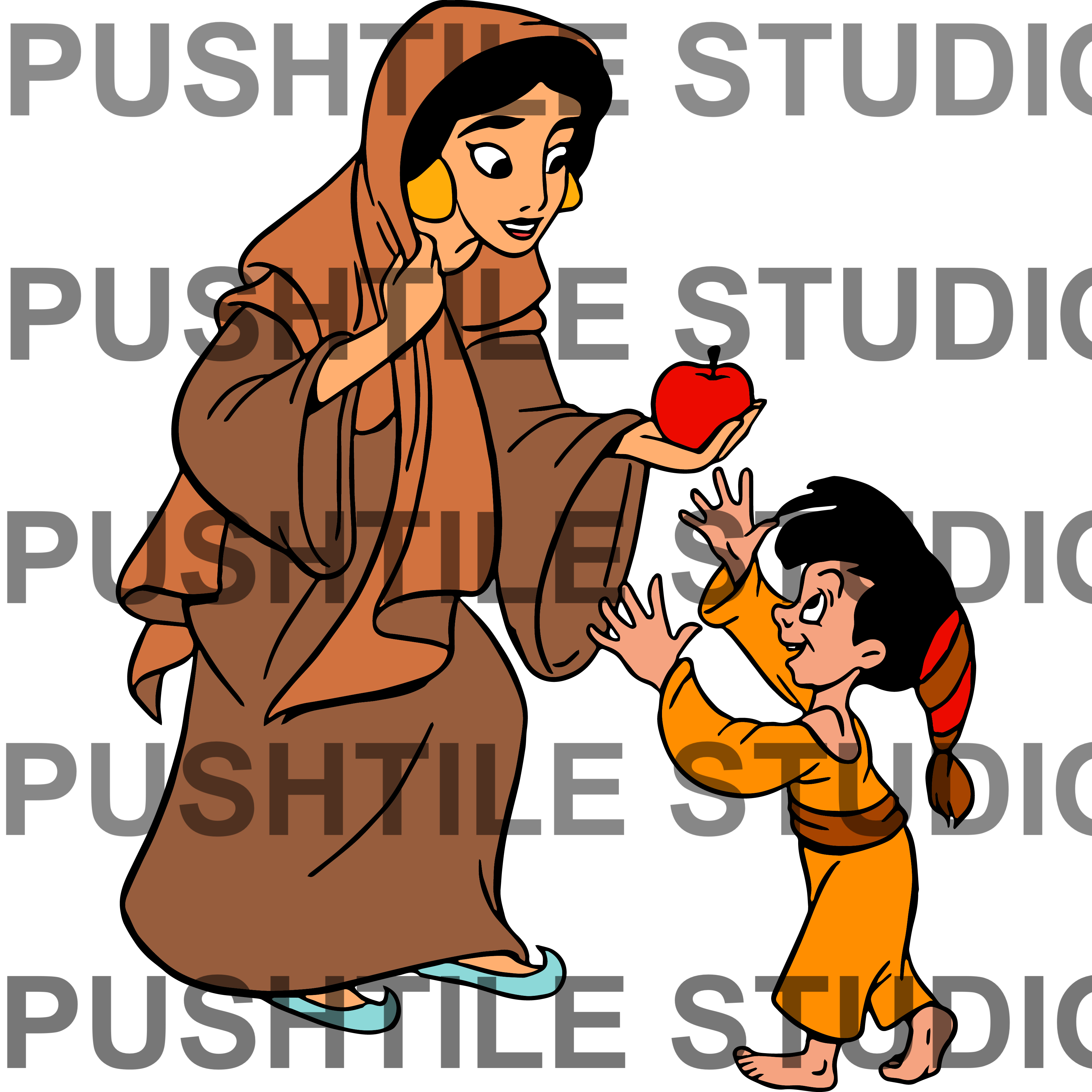 Push Tile Game 2 Player Set（ Aladdin  ）65 Tiles