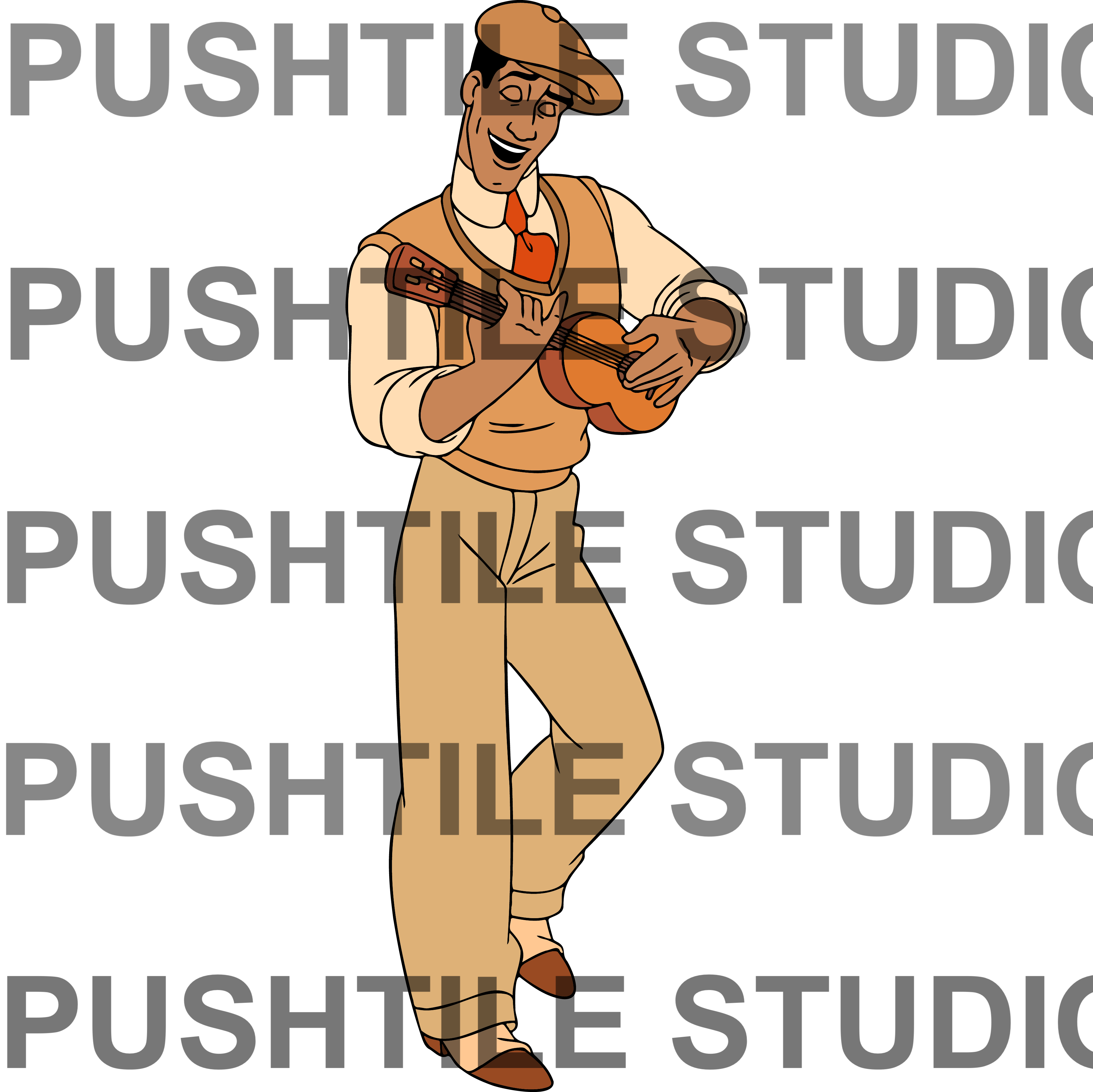 Push Tile Game 2 Player Set（ The Princess and the Frog ）65 Tiles