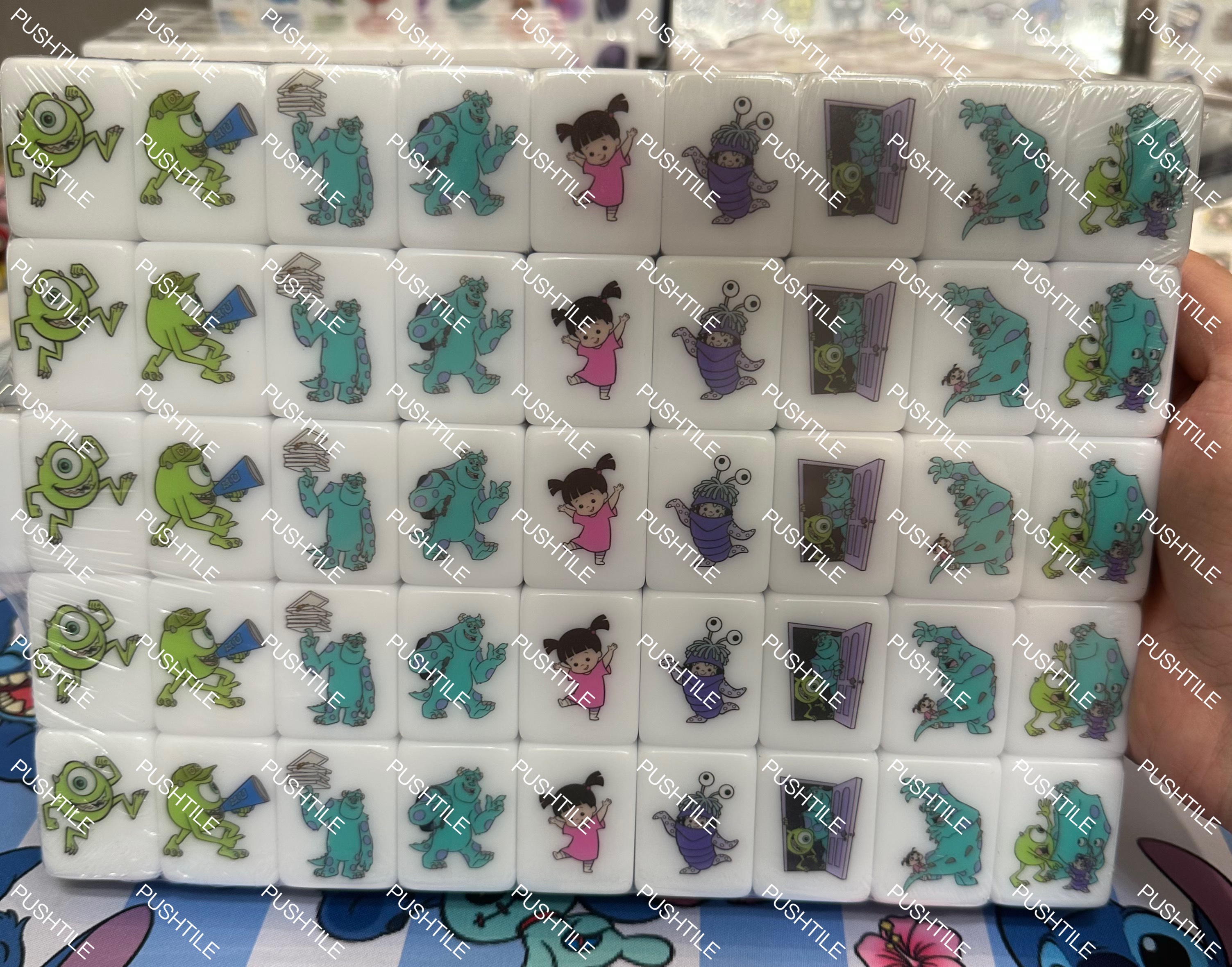 Pre-order Push Tile Game Deluxe 2 Player Set（ Monster Inc ）91 Tiles