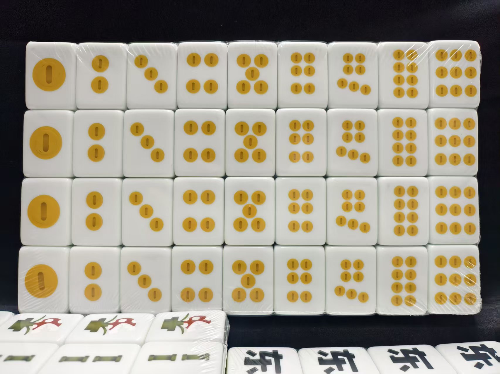 40mm Tradional 144pcs Retro Arcade Mahjong Set 