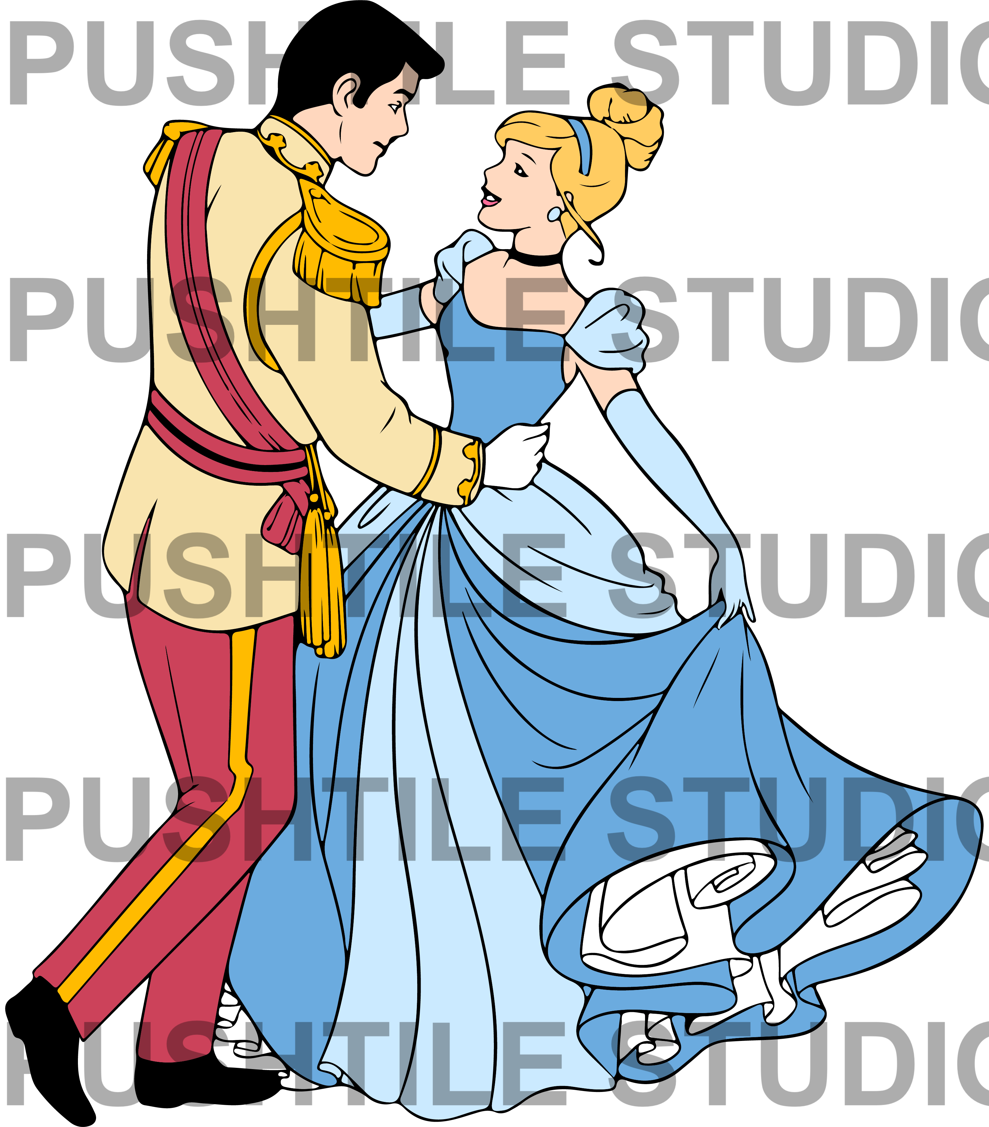  Pre-Release Push Tile Game 2 Player Set（ Cinderella ) 65 Tiles