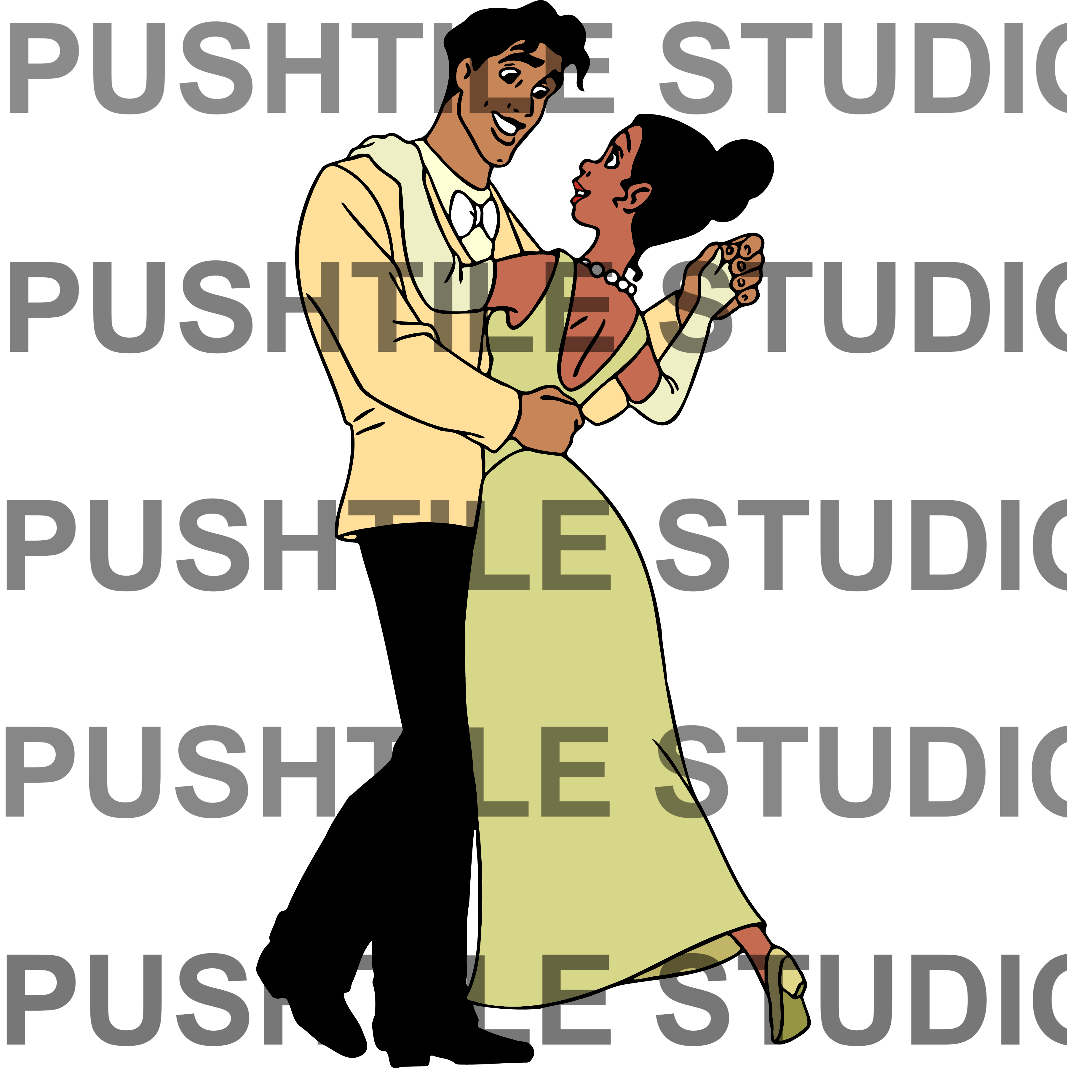 Push Tile Game 2 Player Set（ The Princess and the Frog ）65 Tiles