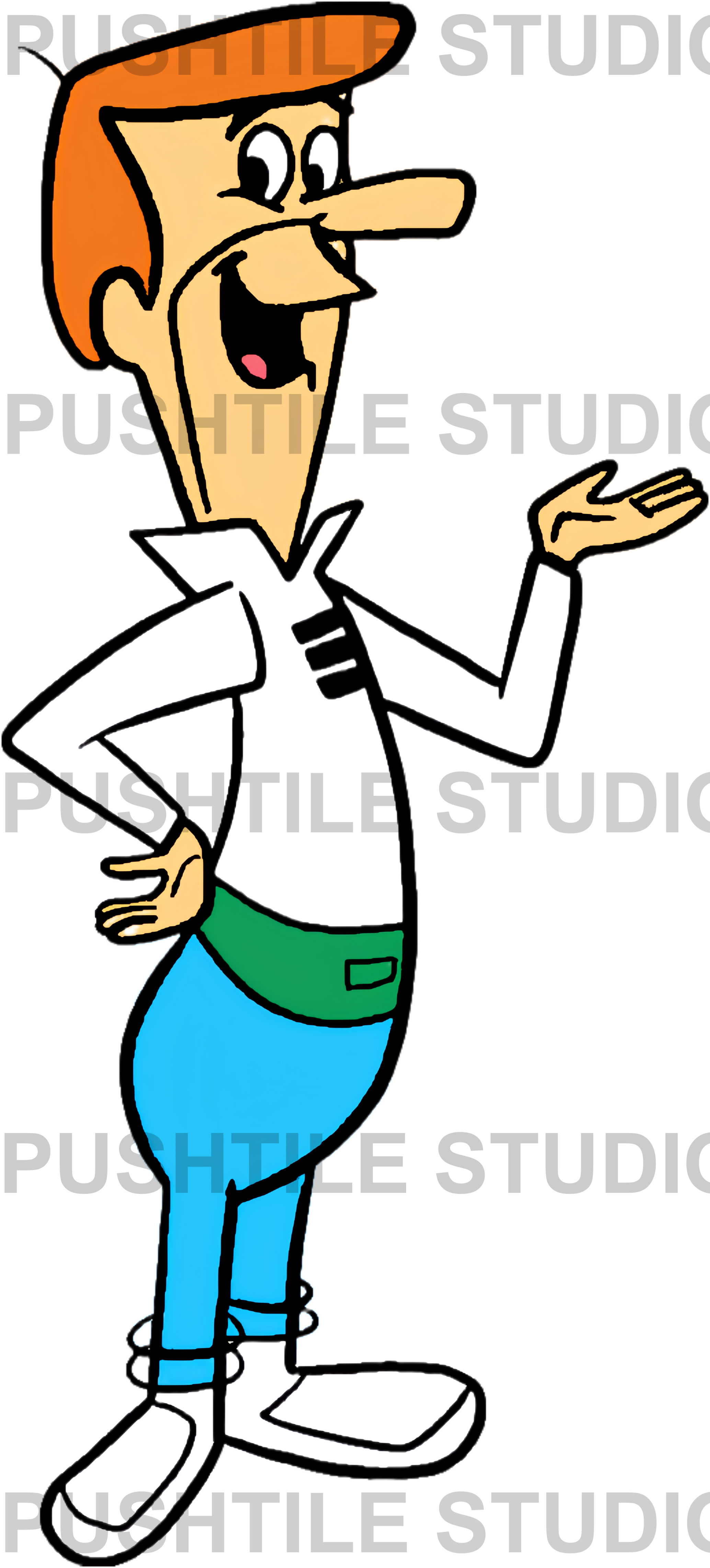 Push Tile Game 2 Player Set（ The Flintstone vs The Jetsons  ）65 Tiles