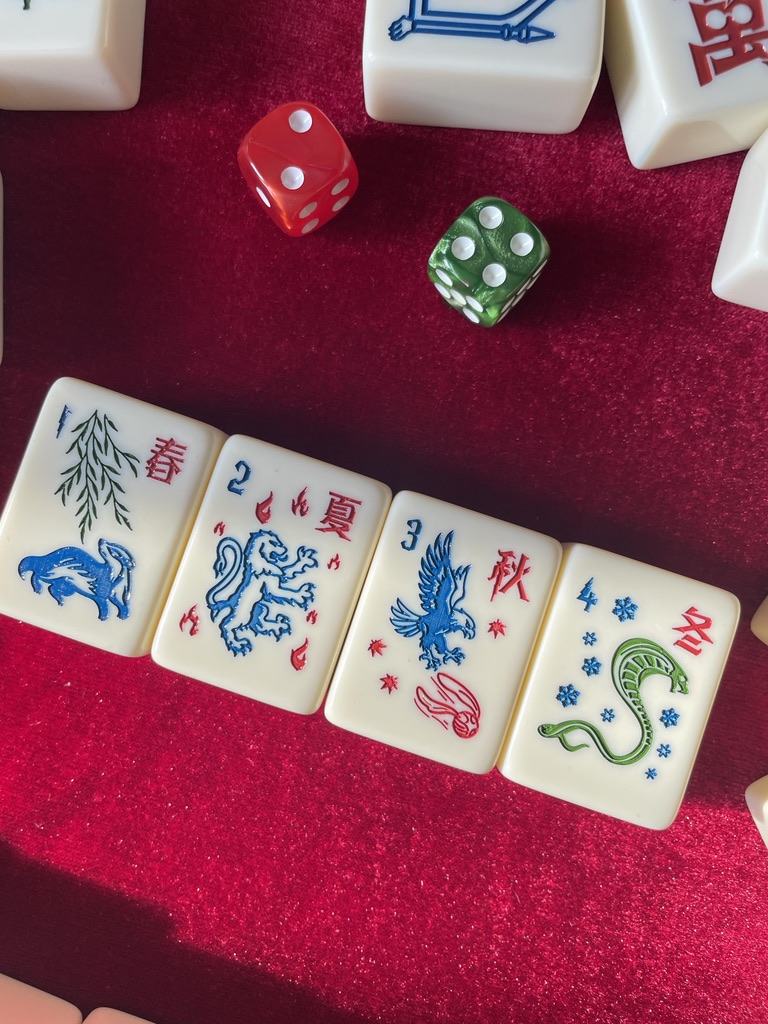 Handmade Traditional Harry Potter Mahjong Tile Set ( 144 pcs )