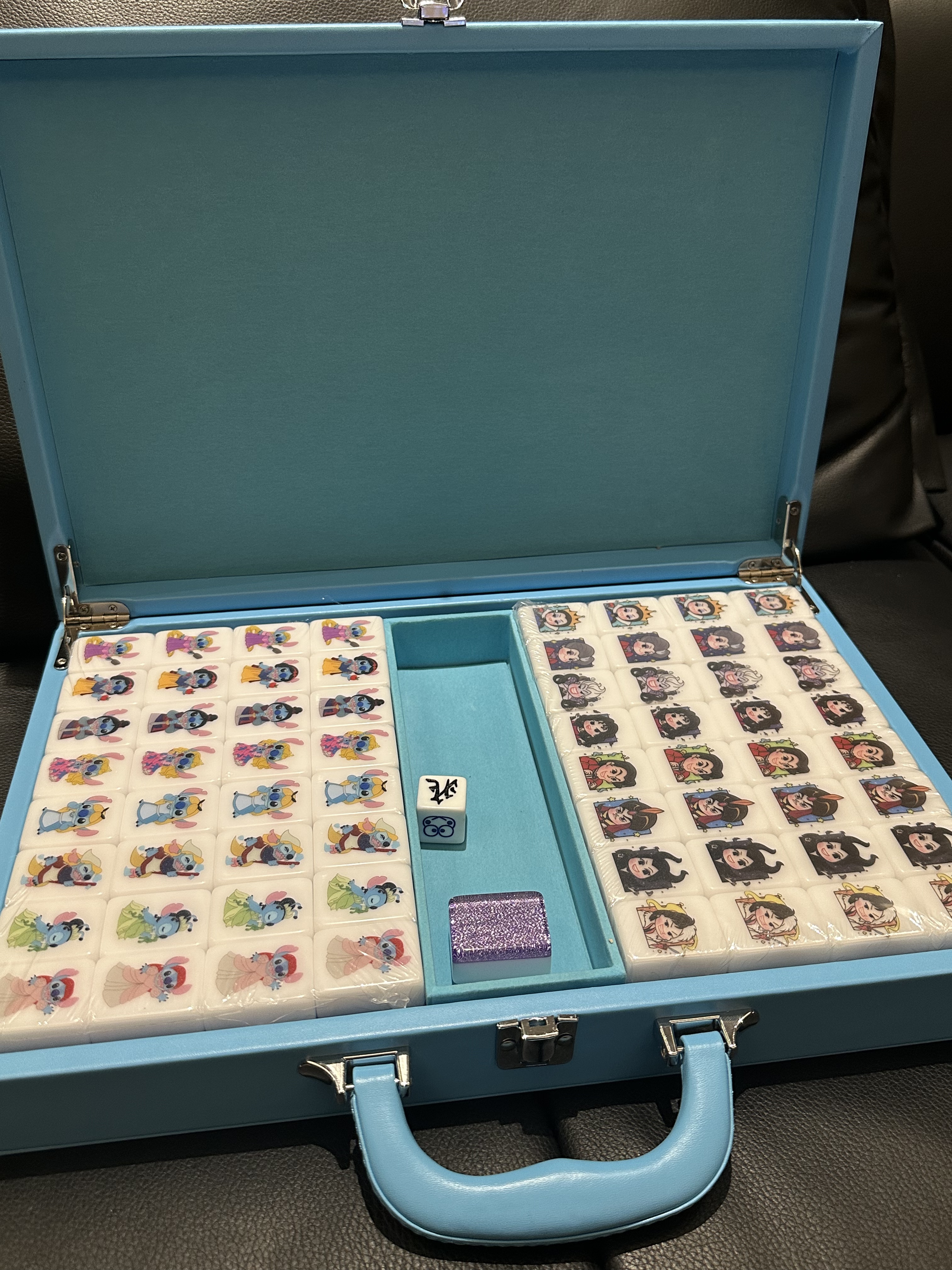 Pre-Order Premium Sky Blue PU Leather Tile Carrying Case 