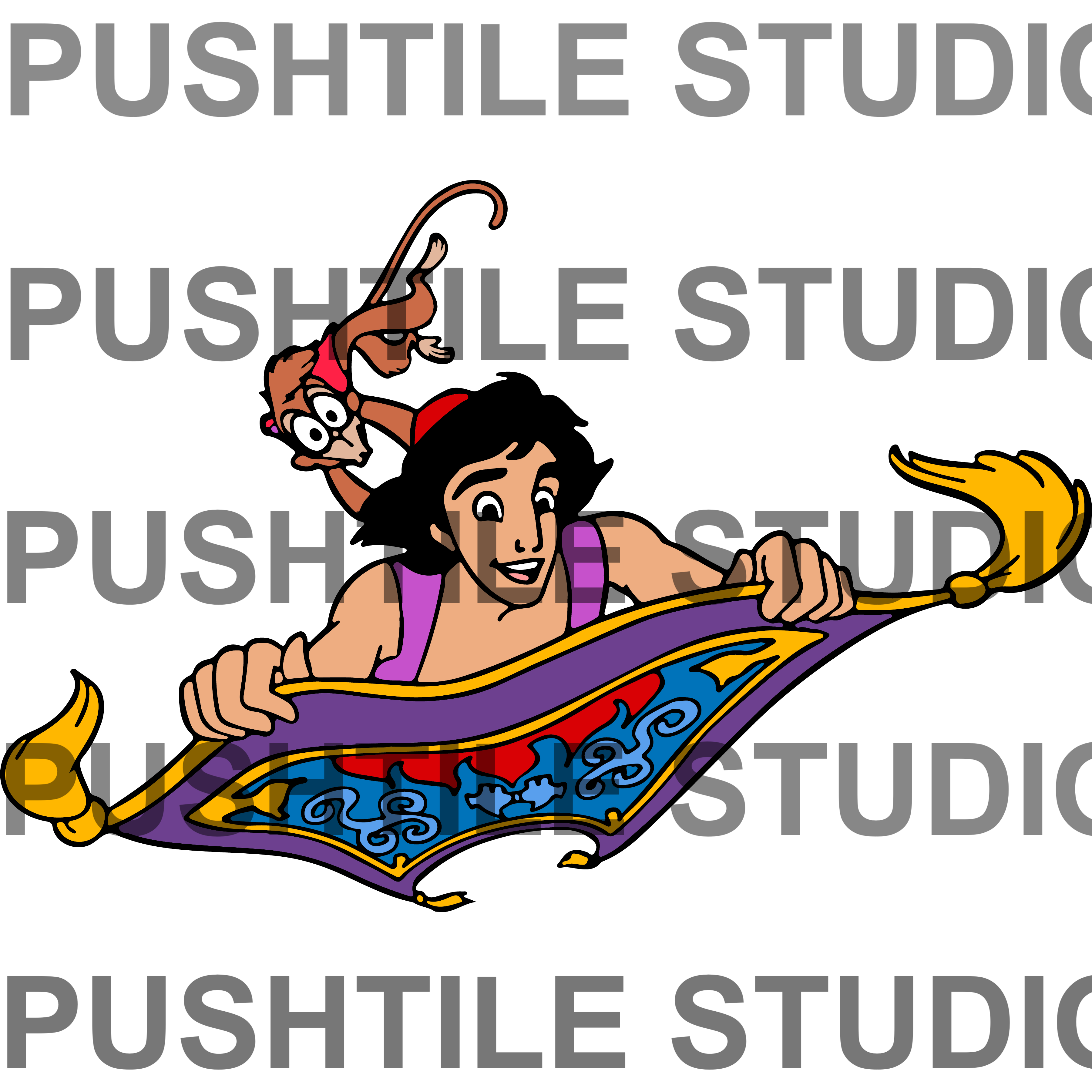 Push Tile Game 2 Player Set（ Aladdin  ）65 Tiles