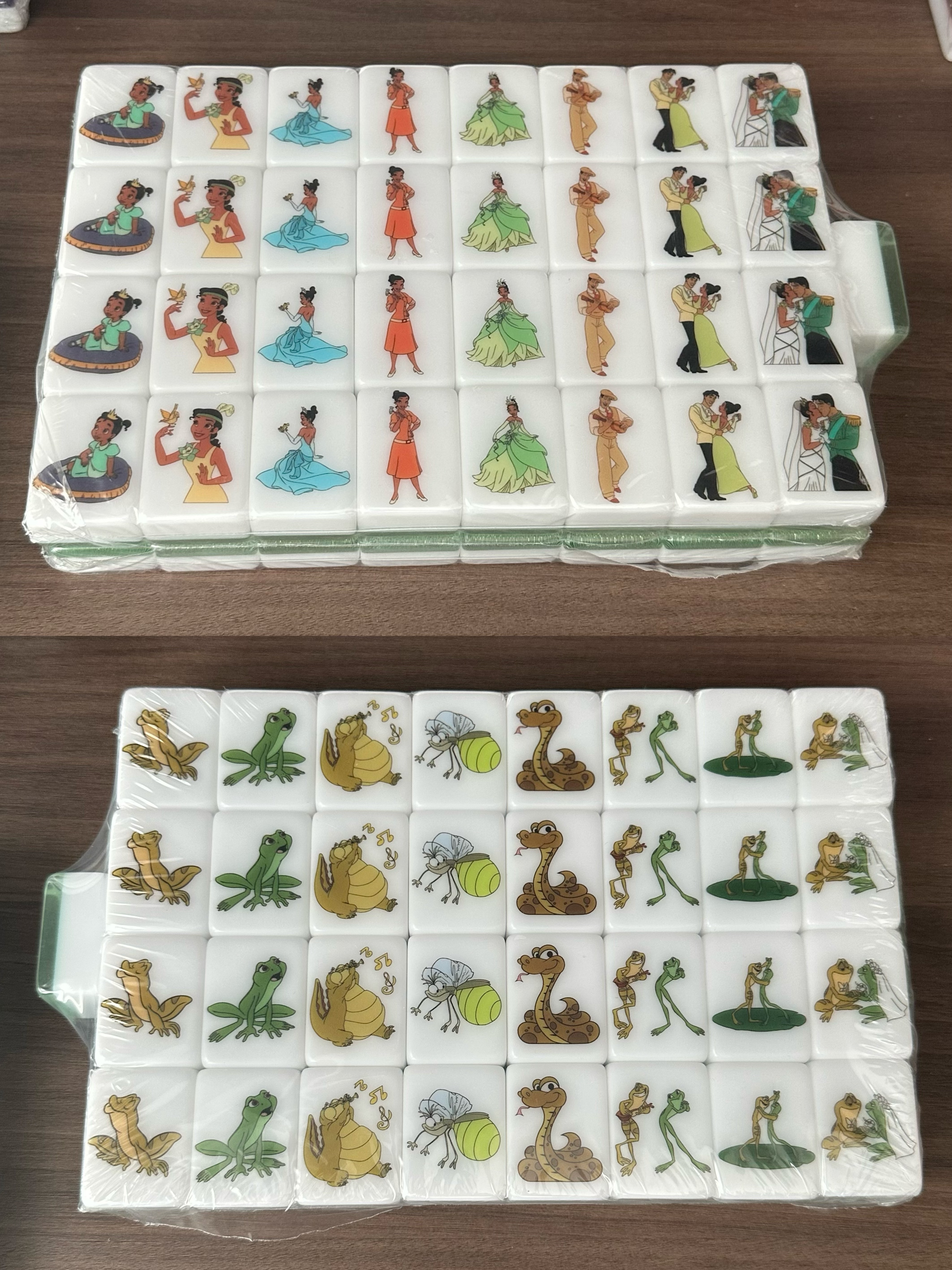 Push Tile Game 2 Player Set（ The Princess and the Frog ）65 Tiles
