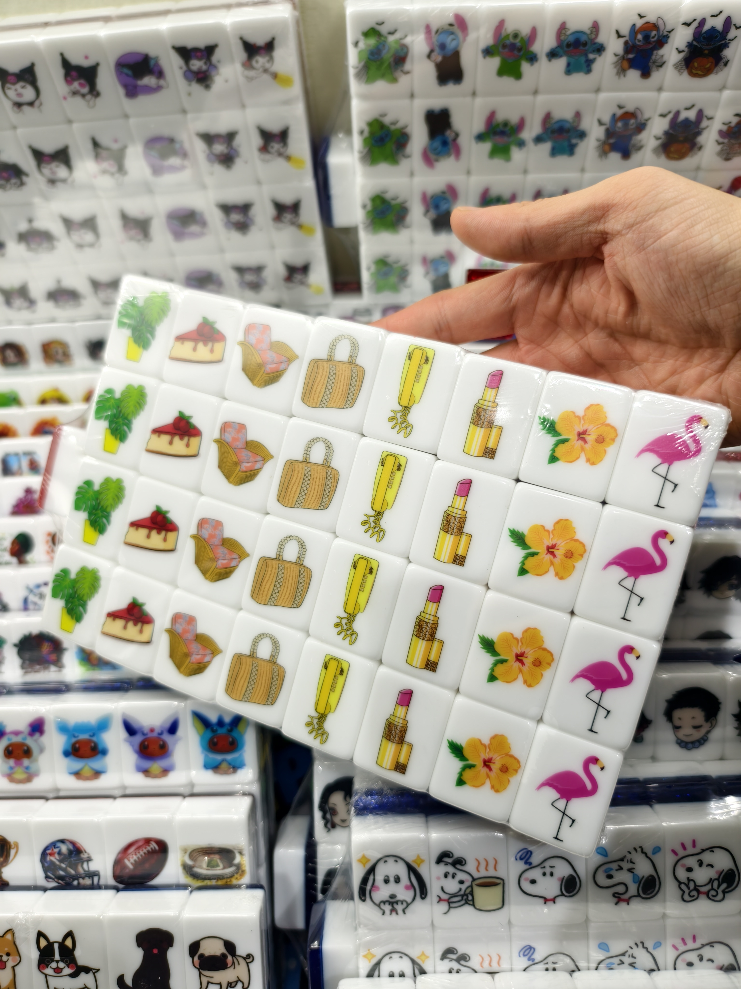 Push Tile Game 2 Player Set（ Golden girls  ）65 Tiles