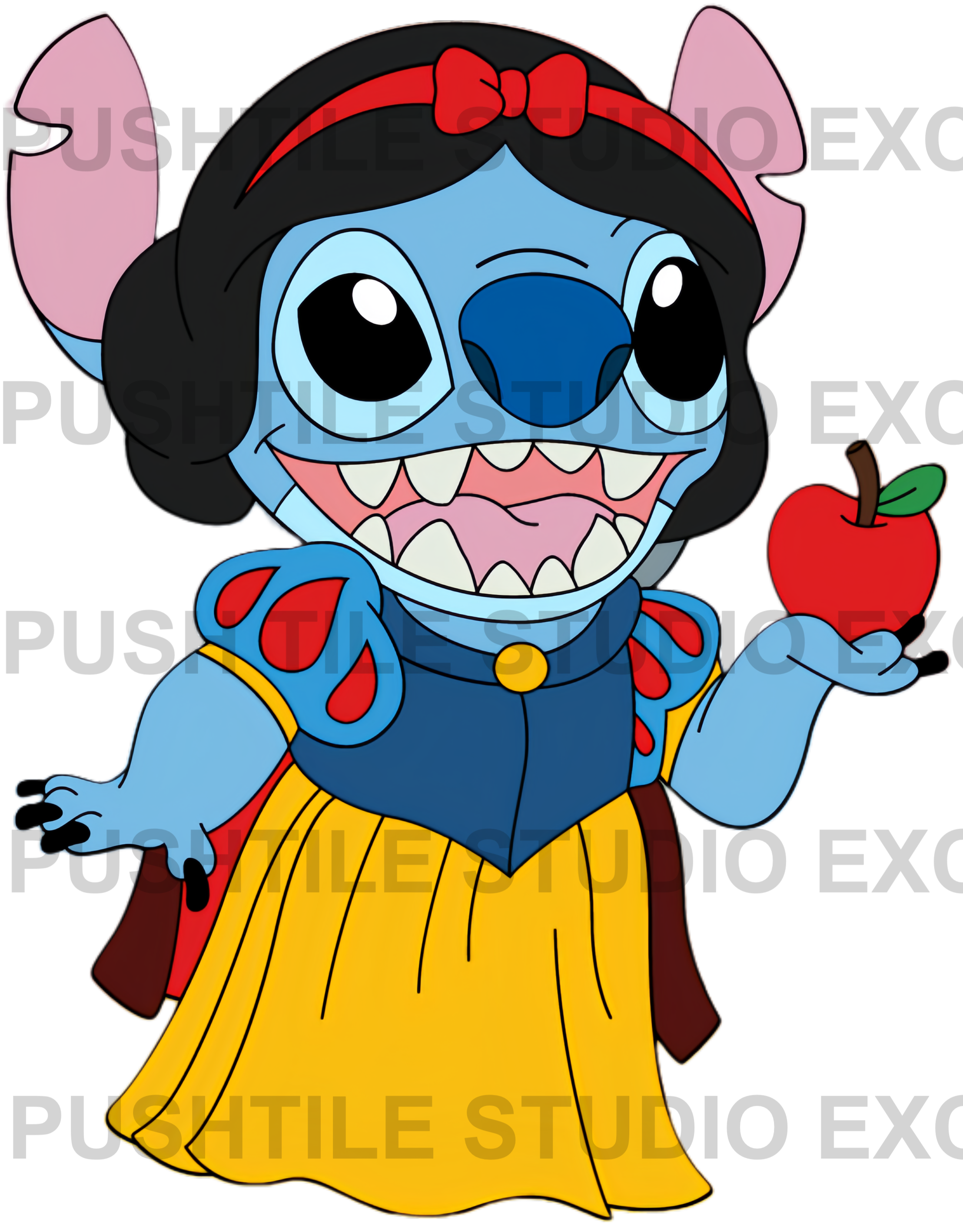 Pre-Release Push Tile Game 2 Player Set（Stitch Cosplay Princess ）65 Tiles