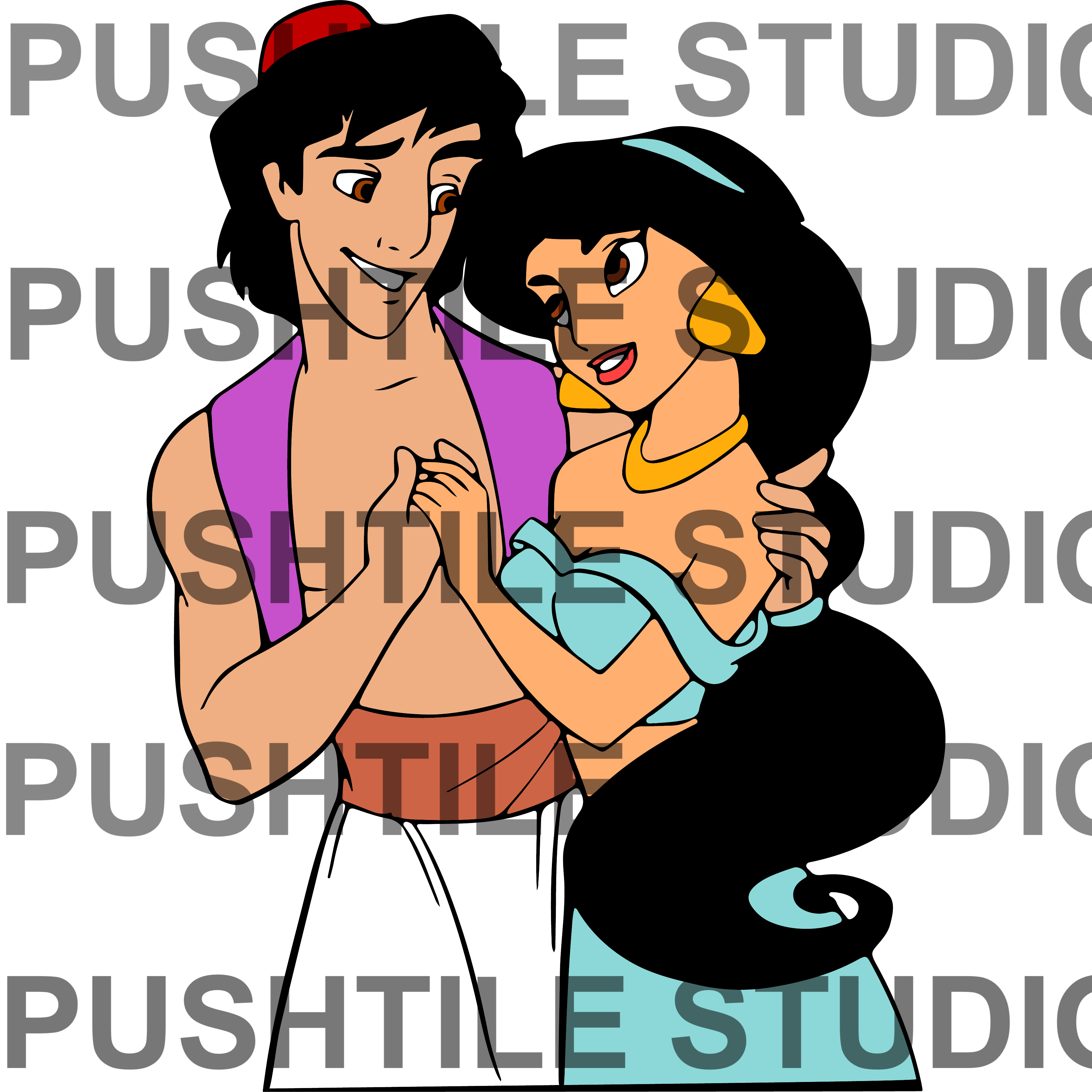 Push Tile Game 2 Player Set（ Aladdin  ）65 Tiles