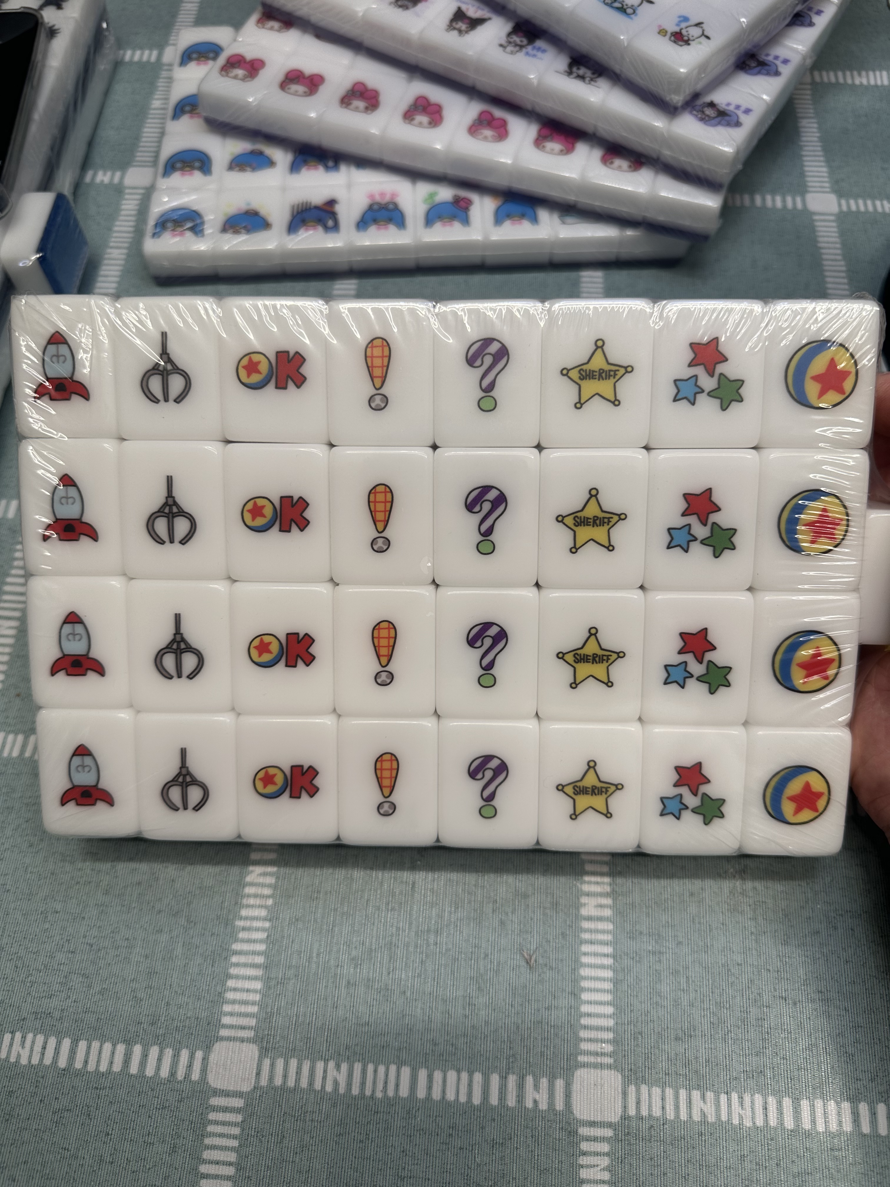 Push Tile Mahjong Tile Game Sunrise Yellow 65 tiles ( Toy Story VS Toys ) tiktok new viral trending rummy dominos