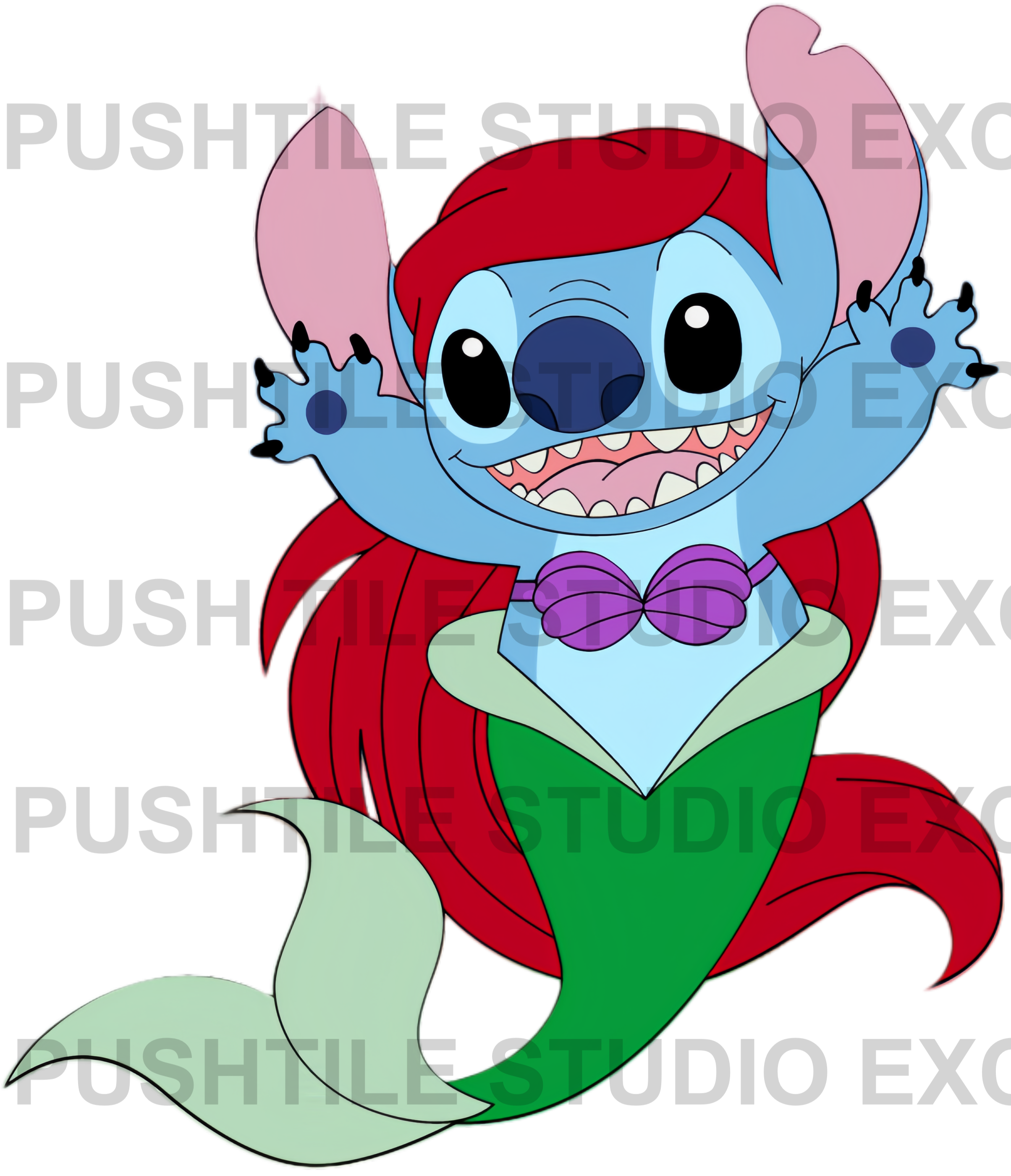 Pre-Release Push Tile Game 2 Player Set（Stitch Cosplay Princess ）65 Tiles