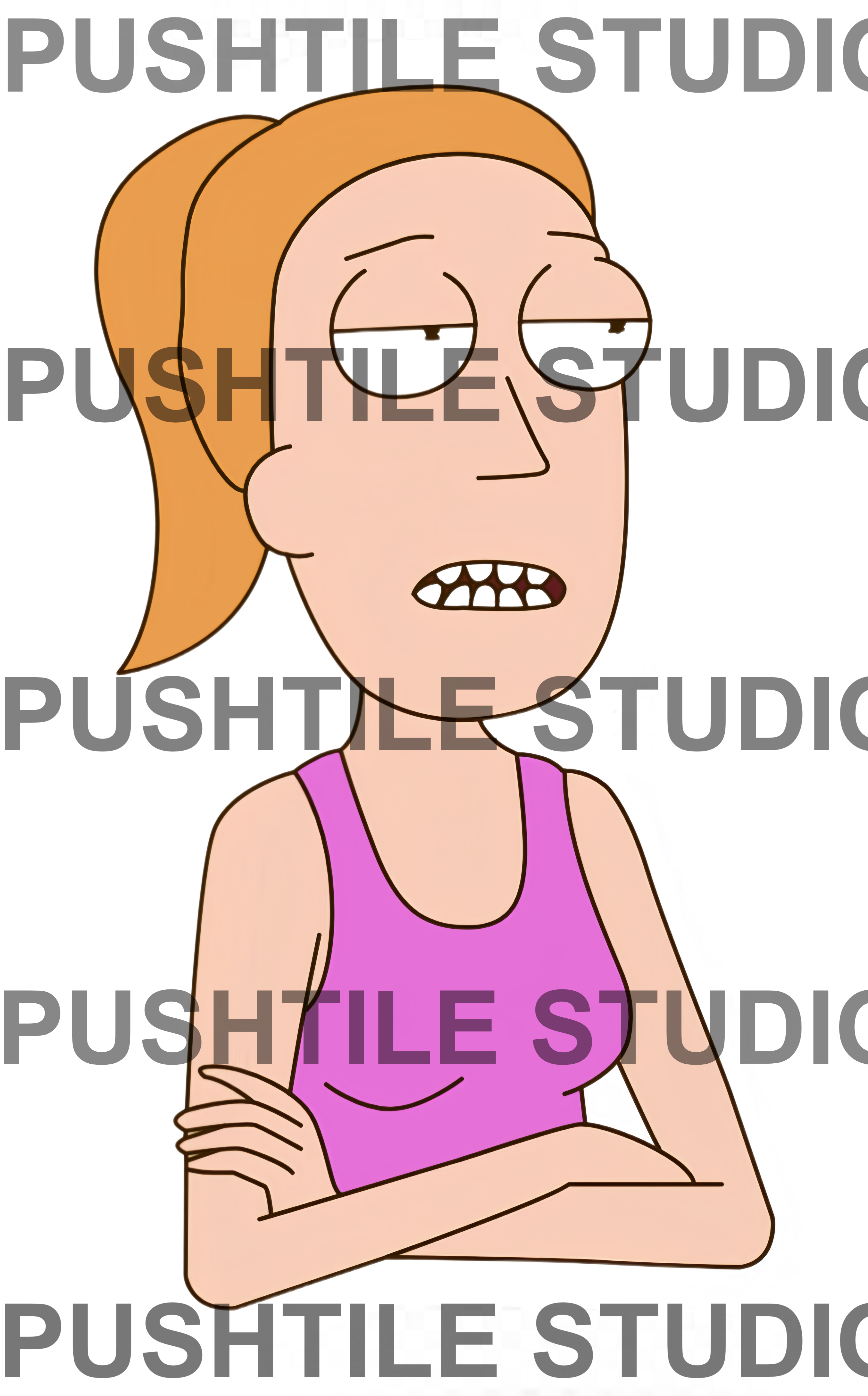 Pre-Release Push Tile Game 2 Player Set（ Rick and Morty ）65 Tiles