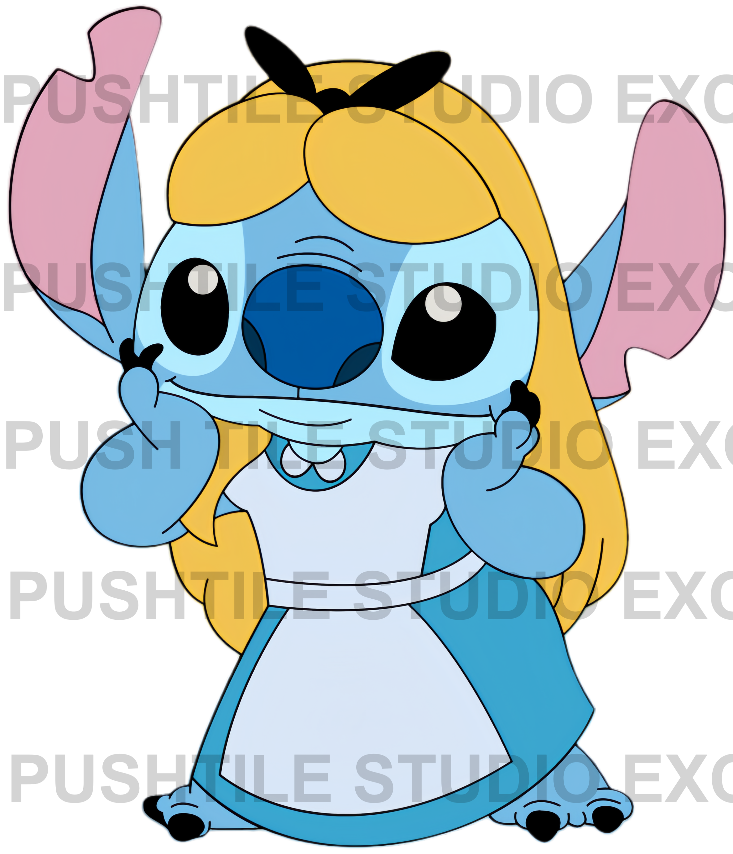 Pre-Release Push Tile Game 2 Player Set（Stitch Cosplay Princess ）65 Tiles