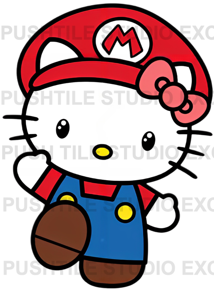 Pre-Release Push Tile Game 2 Player Set（ Sanrio Hello Kitty Cosplay Deluxe ）65 Tiles