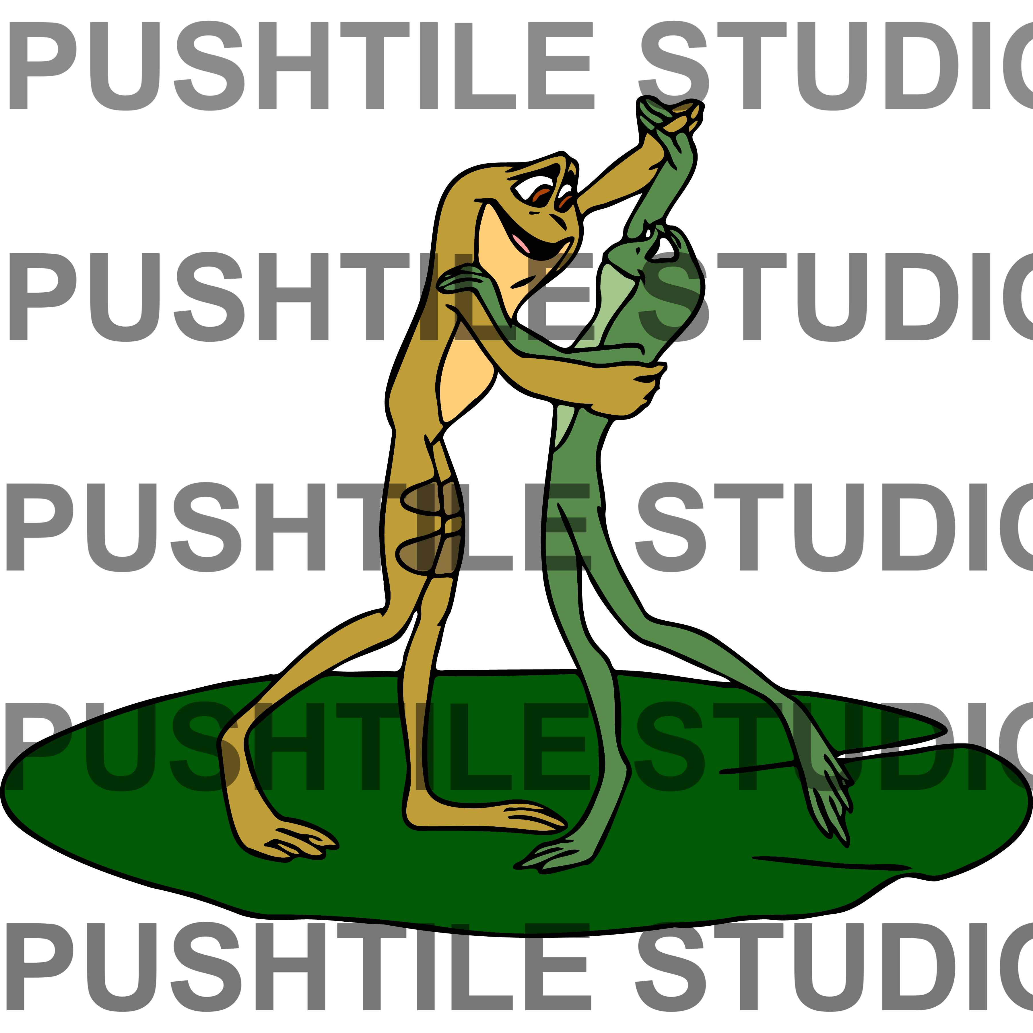 Push Tile Game 2 Player Set（ The Princess and the Frog ）65 Tiles