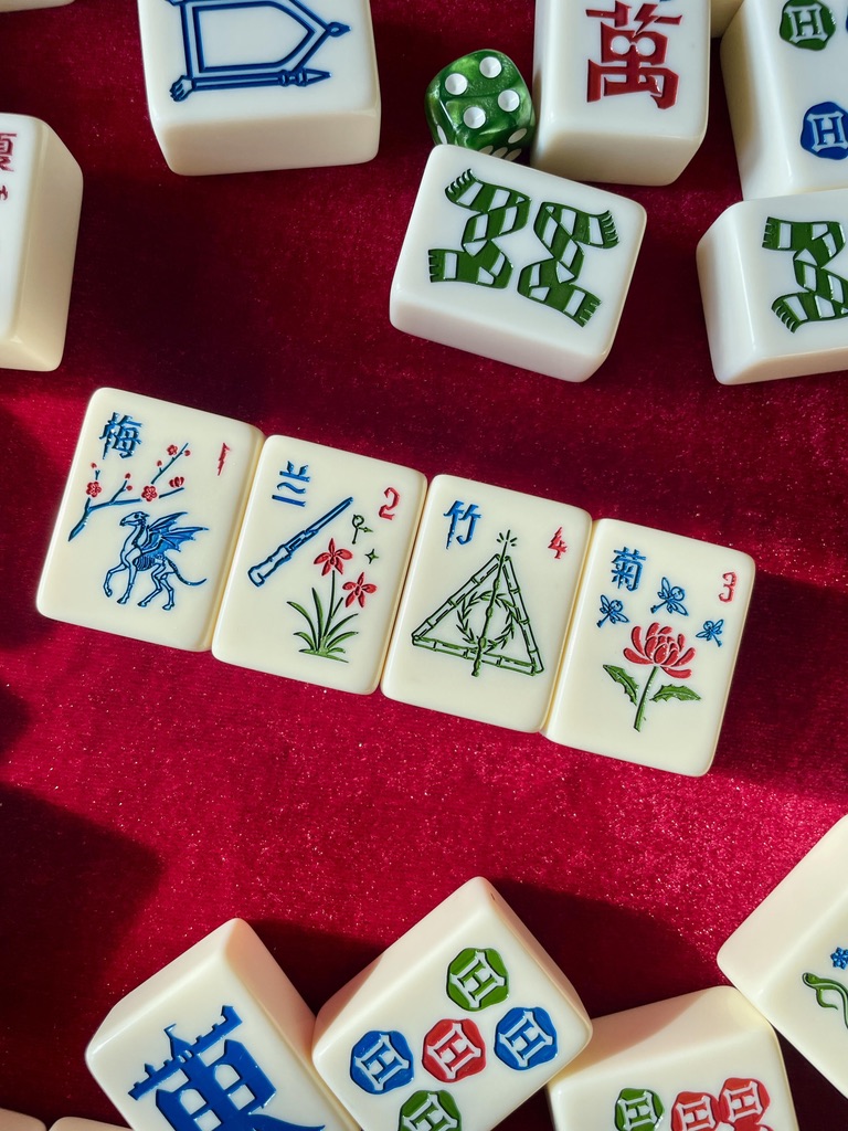 Handmade Traditional Harry Potter Mahjong Tile Set ( 144 pcs )