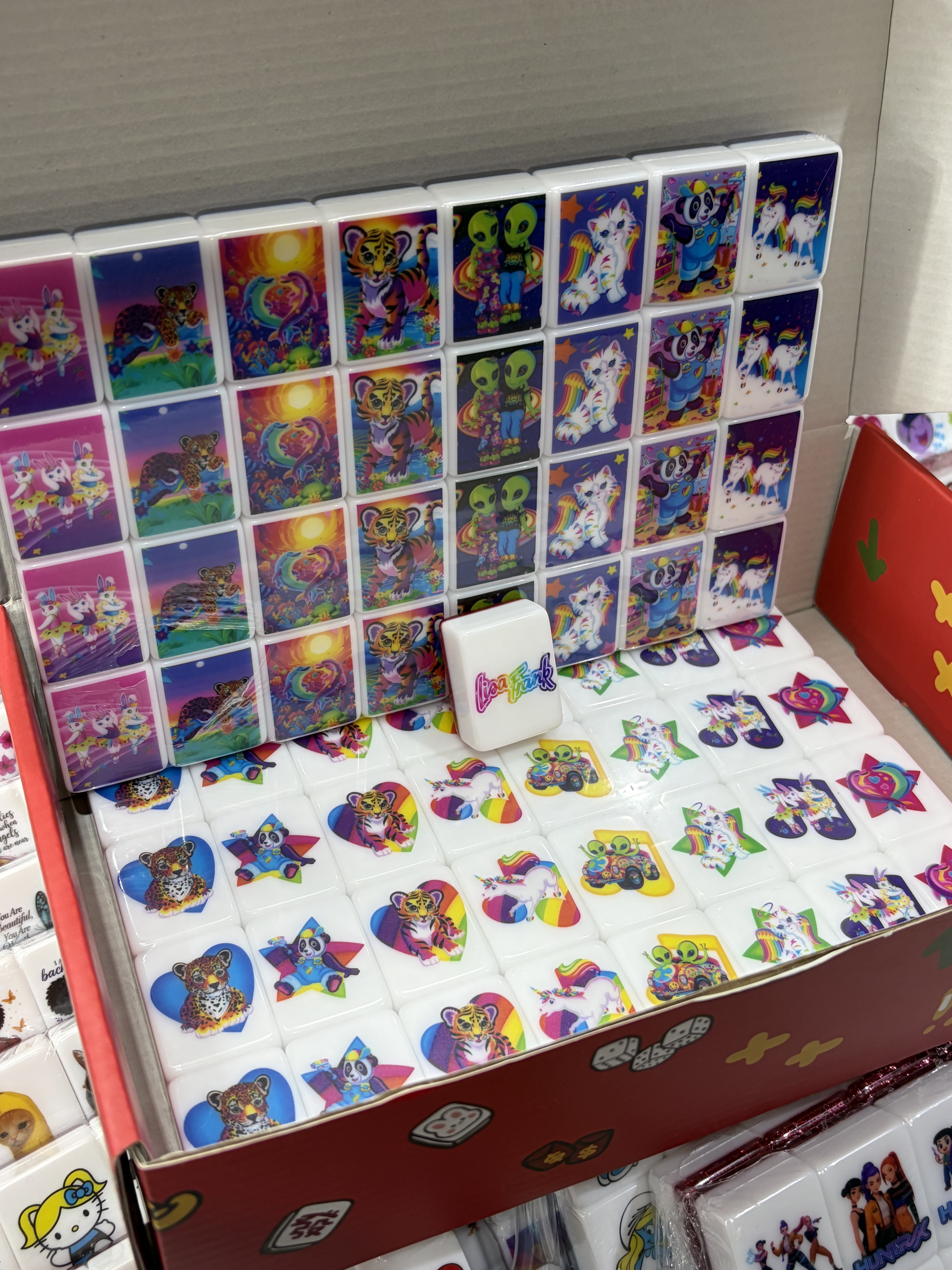 Push Tile Game 2 Player Set（ Lisa Frank  ）65 Tiles