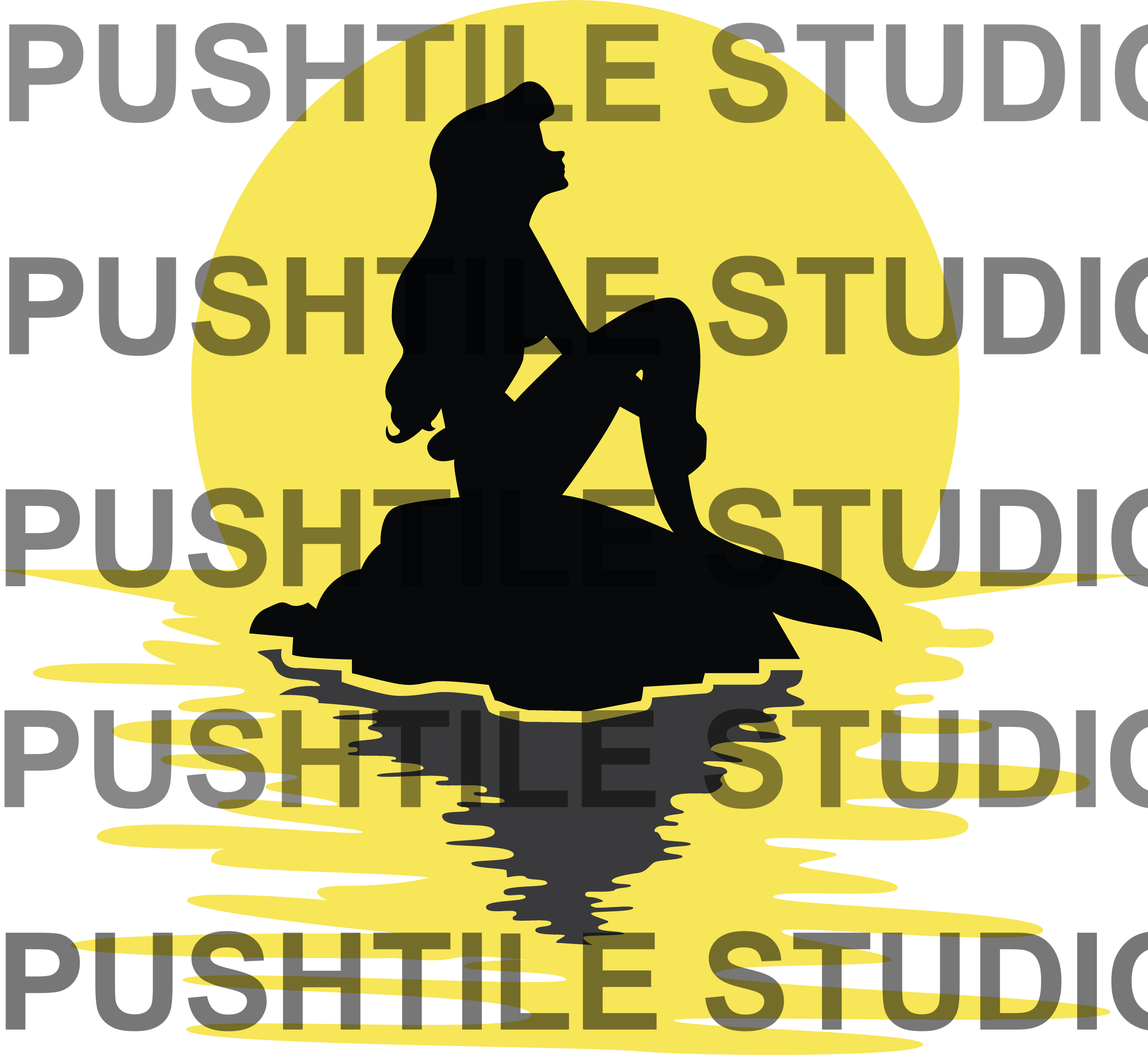 Push Tile Game 2 Player Set（ Little Mermaid  ）65 Tiles