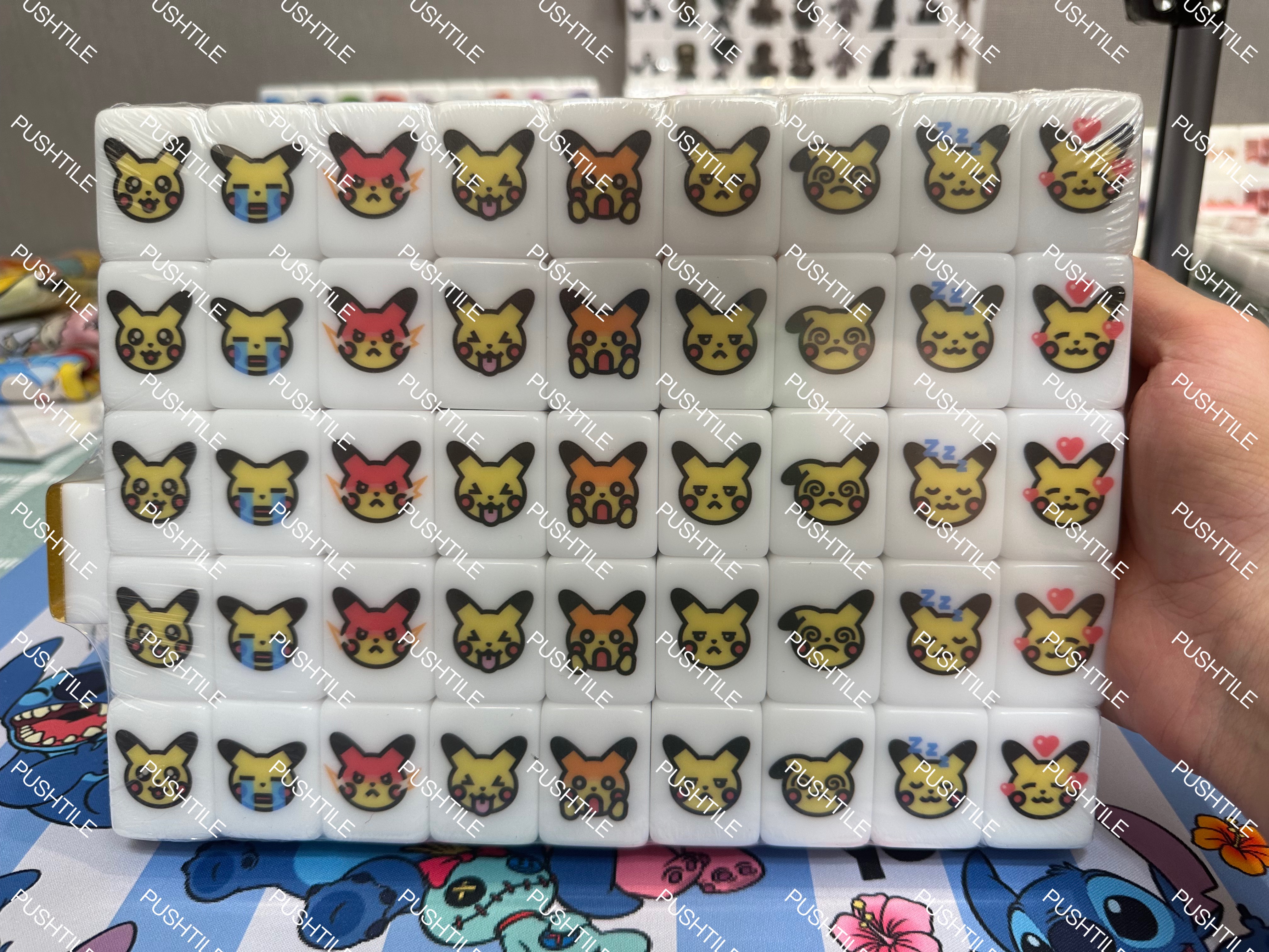 Pre-order Push Tile Game Deluxe 2 Player Set（ Pikachu VS Friends ）91 Tiles