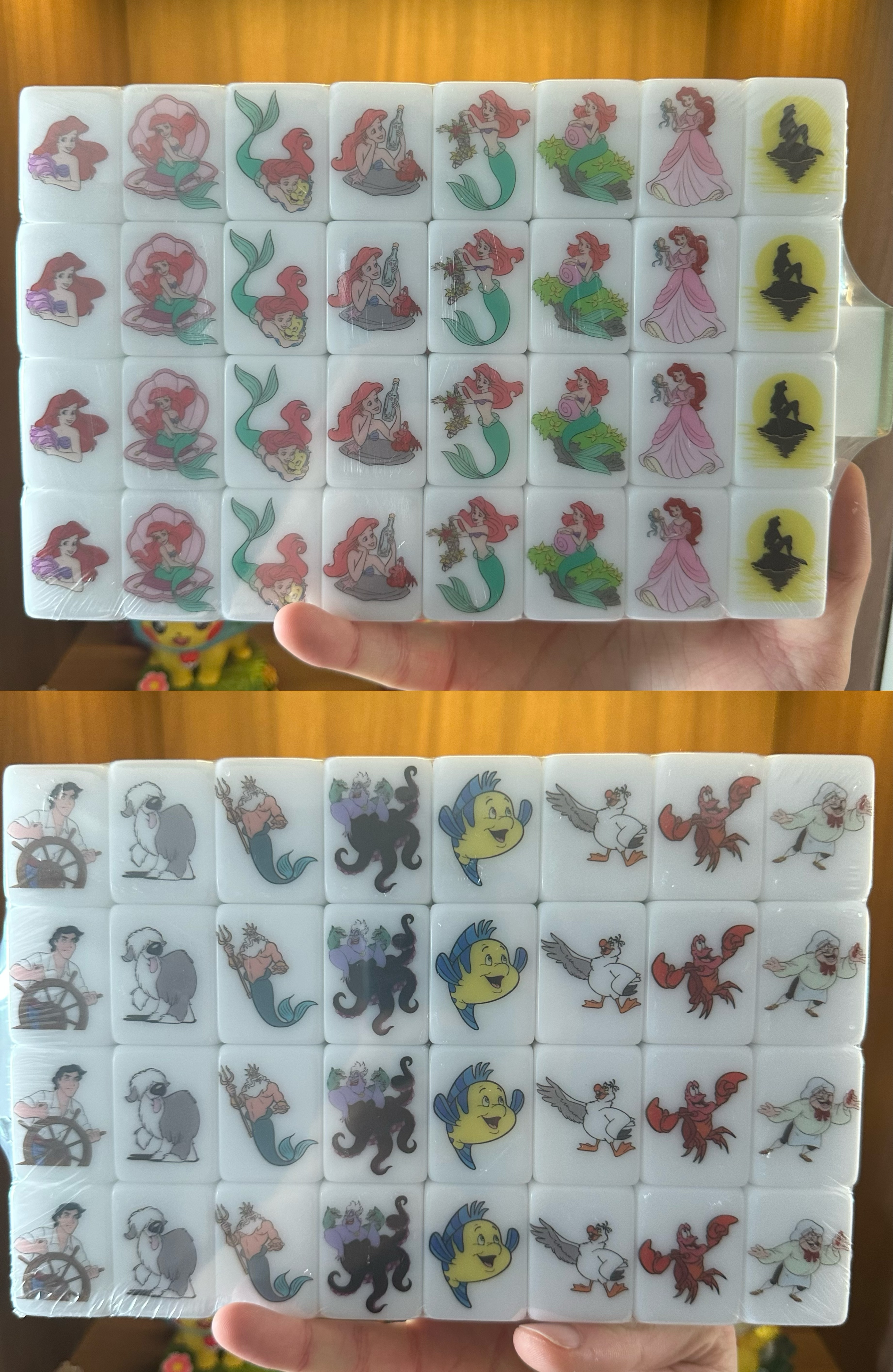 Push Tile Game 2 Player Set（ Little Mermaid  ）65 Tiles