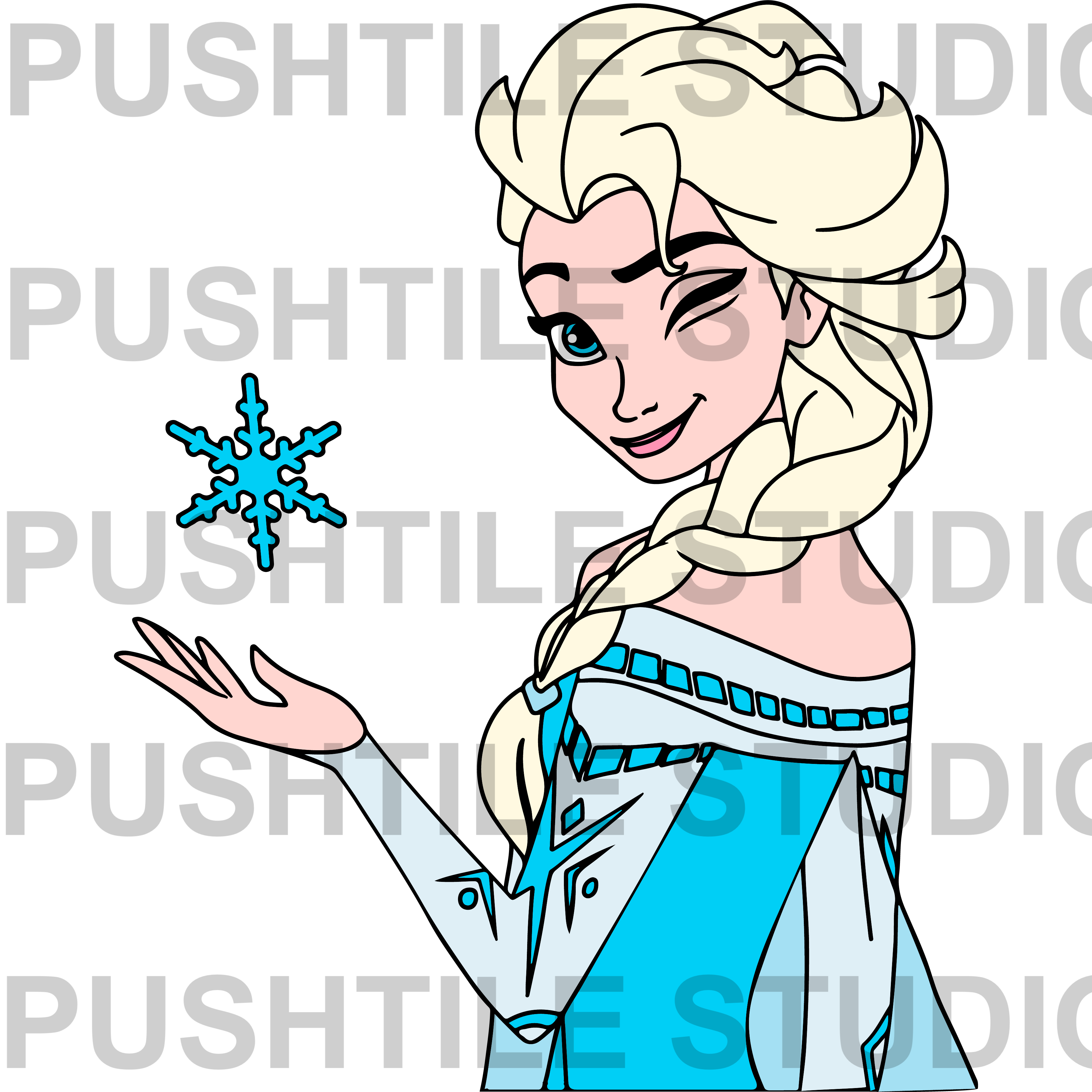 Push Tile Game 2 Player Set（ Frozen  ）65 Tiles