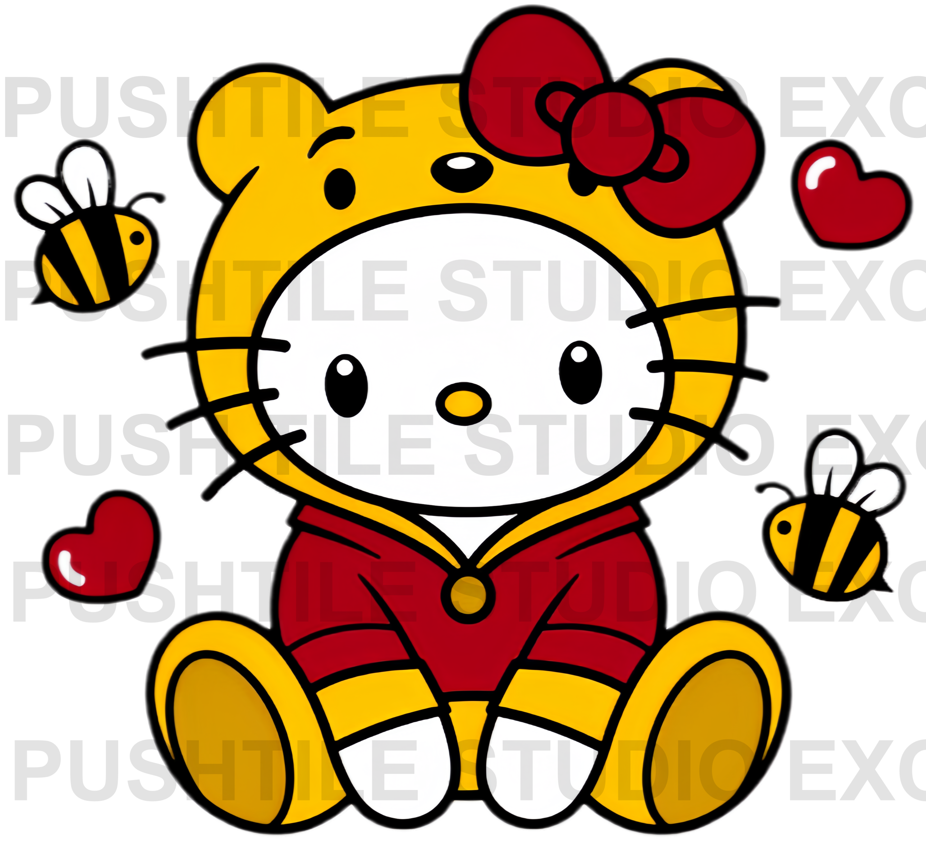 Pre-Release Push Tile Game 2 Player Set（ Sanrio Hello Kitty Cosplay Deluxe ）65 Tiles