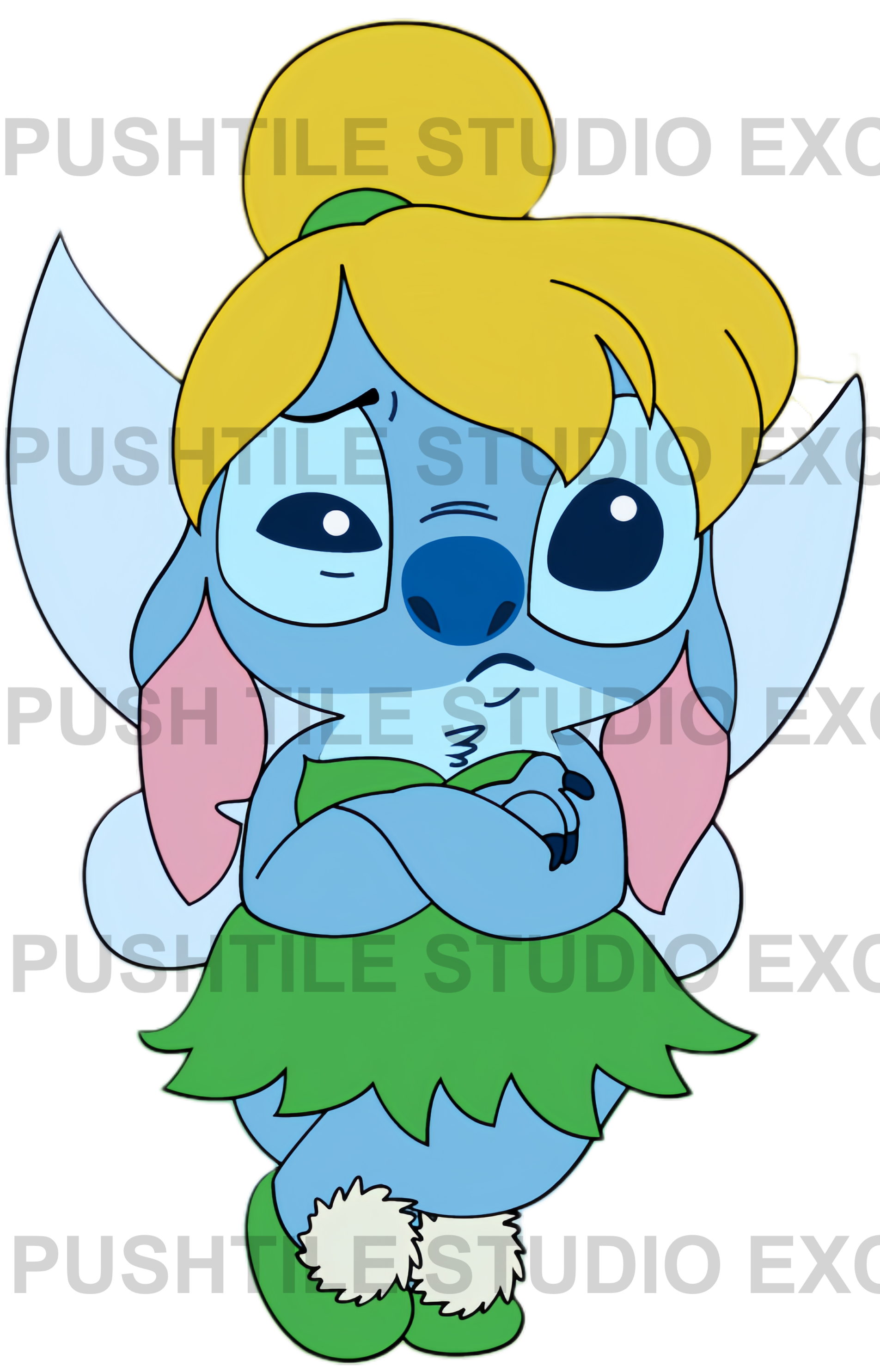 Pre-Release Push Tile Game 2 Player Set（Stitch Cosplay Princess ）65 Tiles