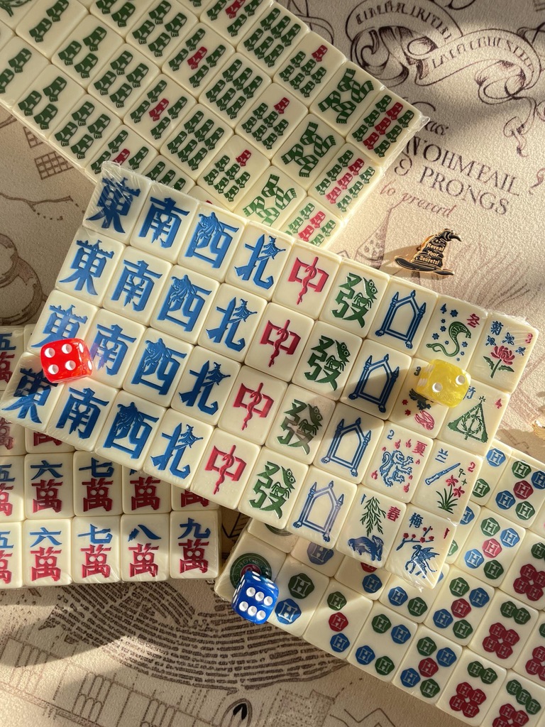 Handmade Traditional Harry Potter Mahjong Tile Set ( 144 pcs )
