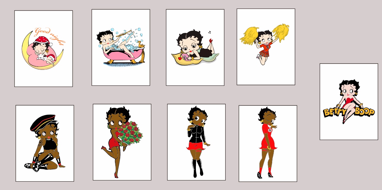 Push Tile Game Deluxe 2 Player Set（ Betty Boop ）91 Tiles