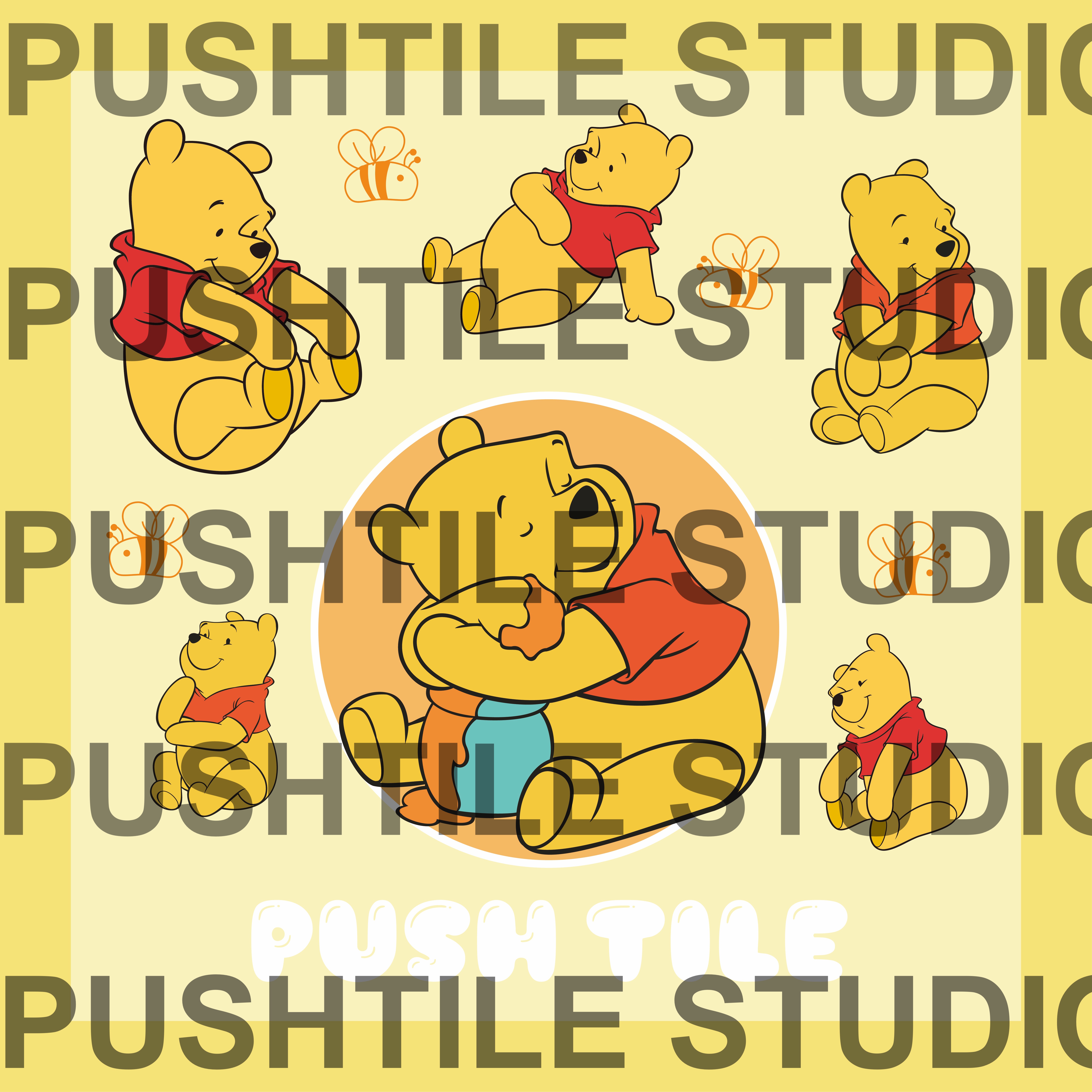 Per-release PushTile Premium Tile Rug 19.7*19.7inches