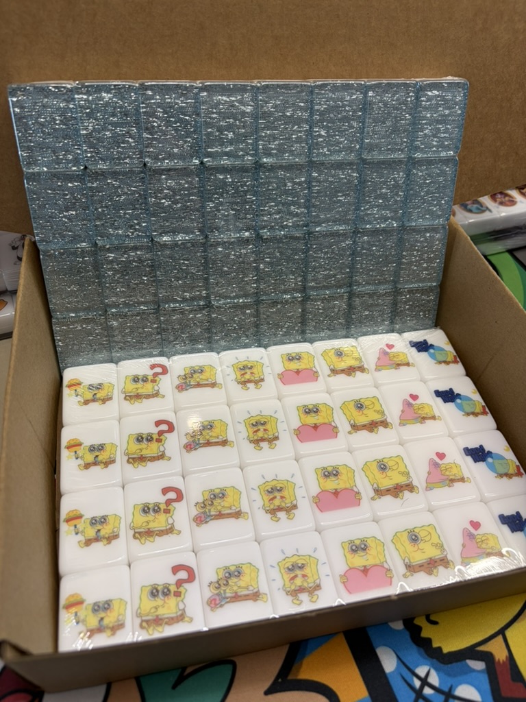 Push Tile Game 2 Player Set（ Spongebob ）65 Tiles
