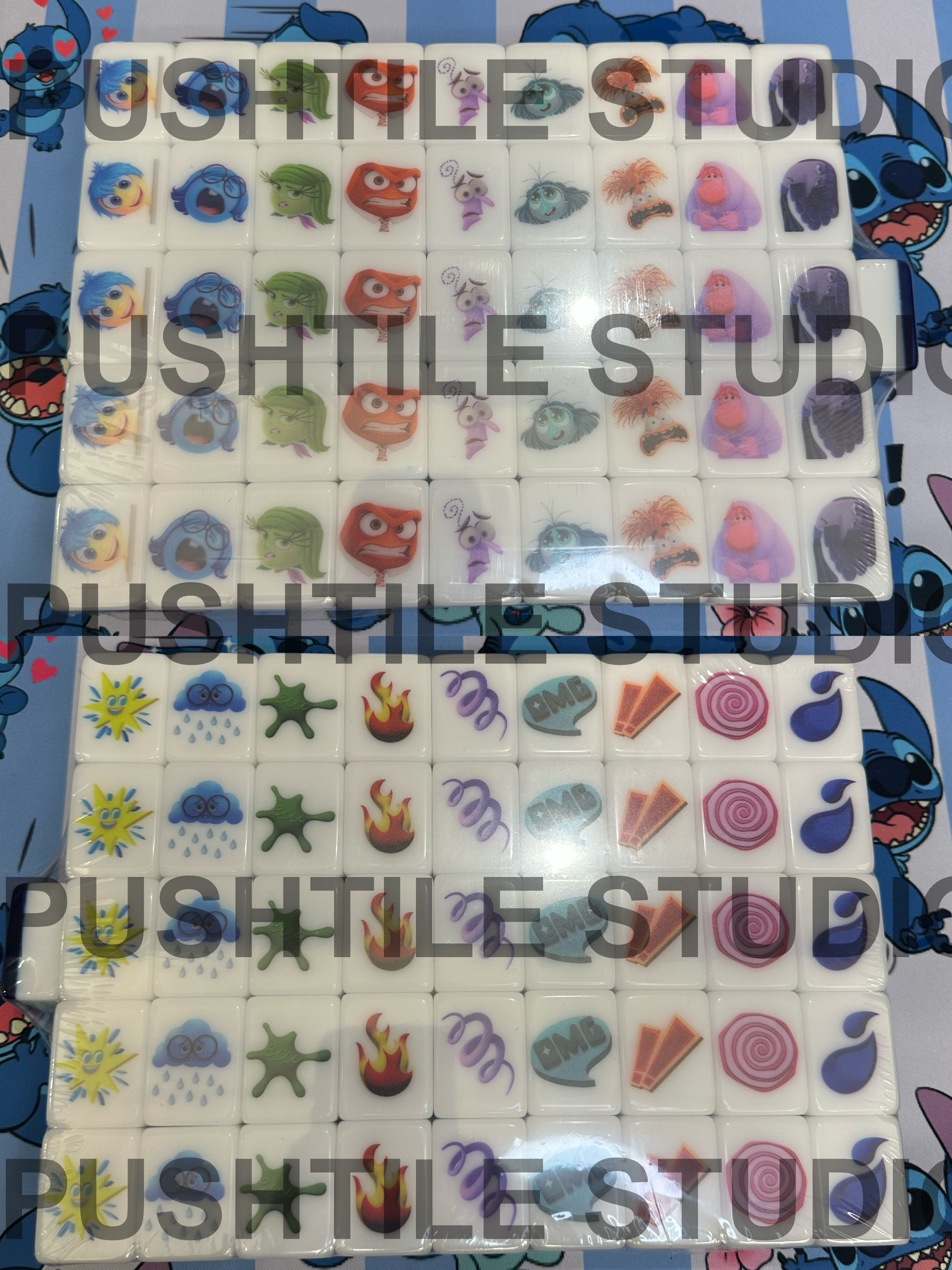 Push Tile Game Deluxe 2 Player Set（ Inside Out2 ）91 Tiles