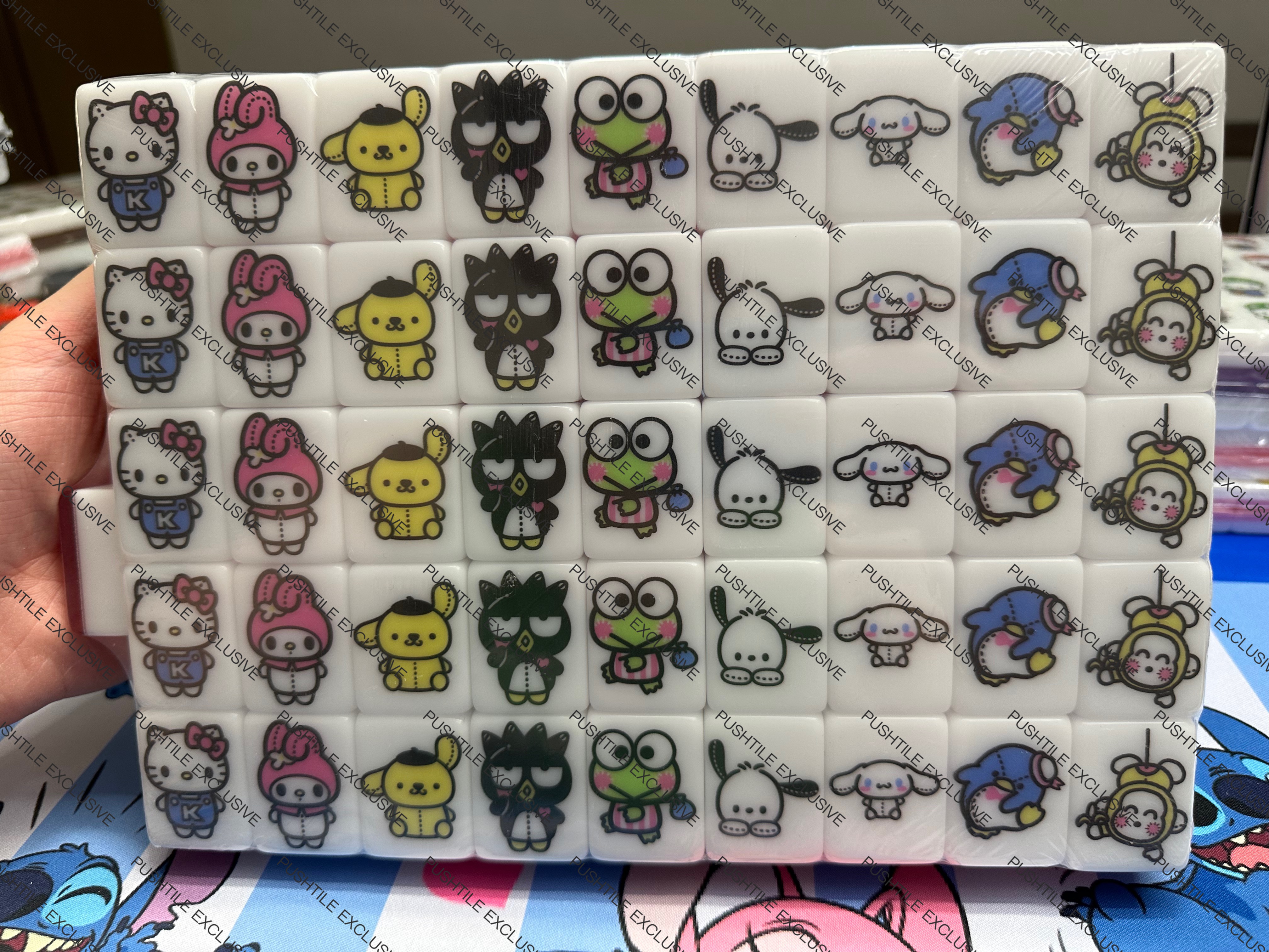 Push Tile Game Deluxe 2 Player Set（ Sanrio Doll Collection ）91 Tiles