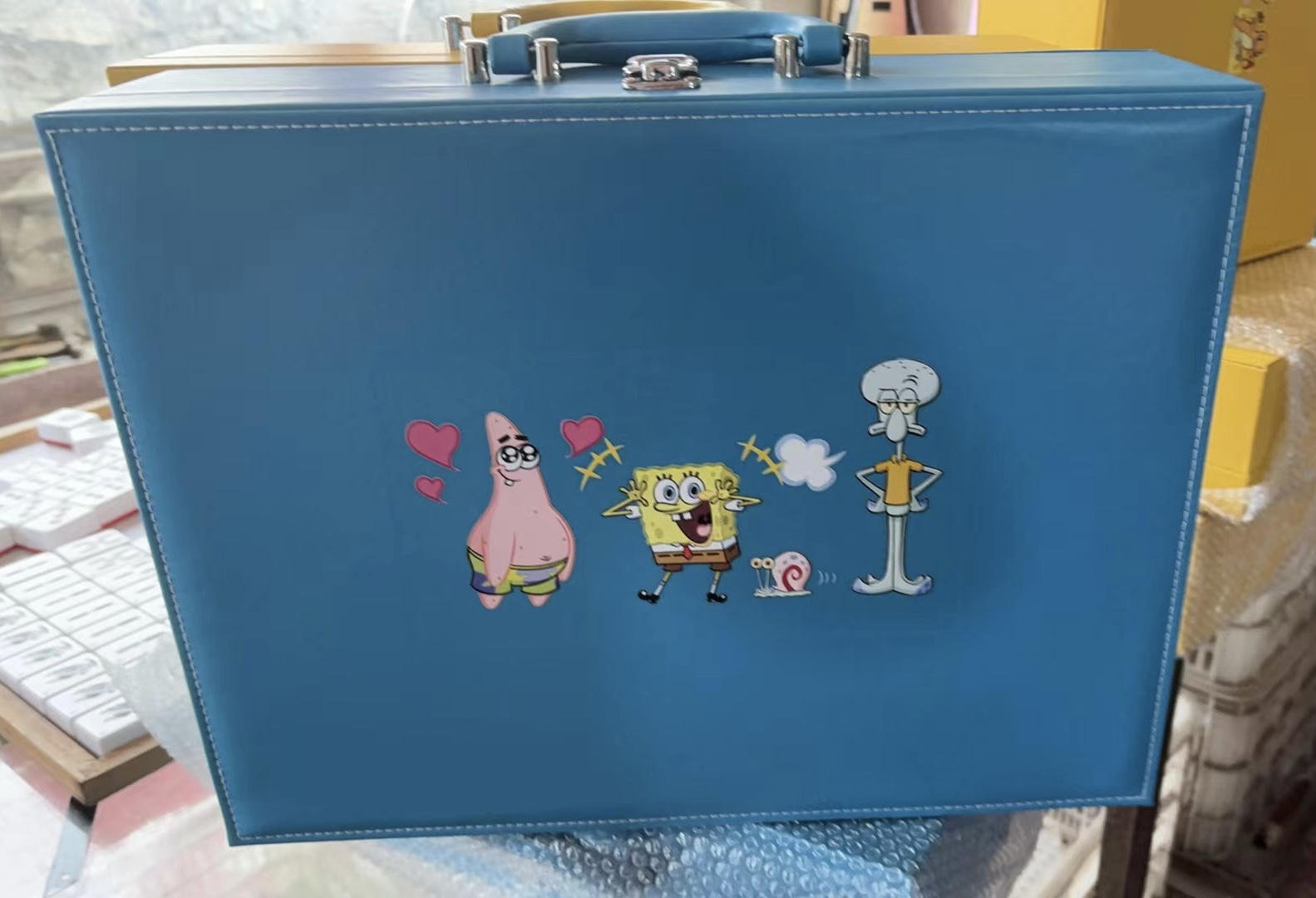 Premium PU Leather Tile Carrying Case ( With/without traditional mahjong ! )