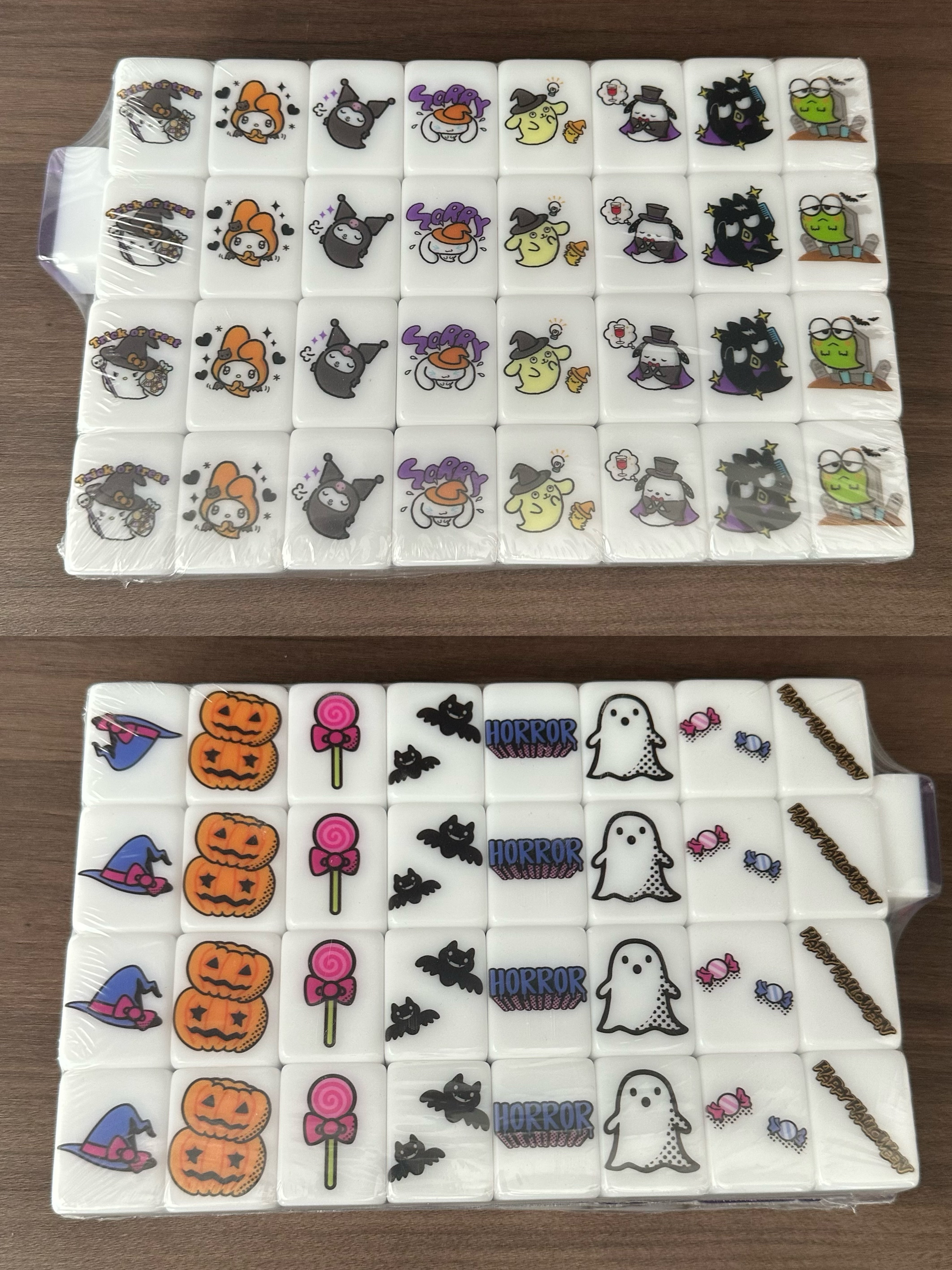 Push Tile Game 2 Player Set（ Sanrio Halloween Edition ）65 Tiles