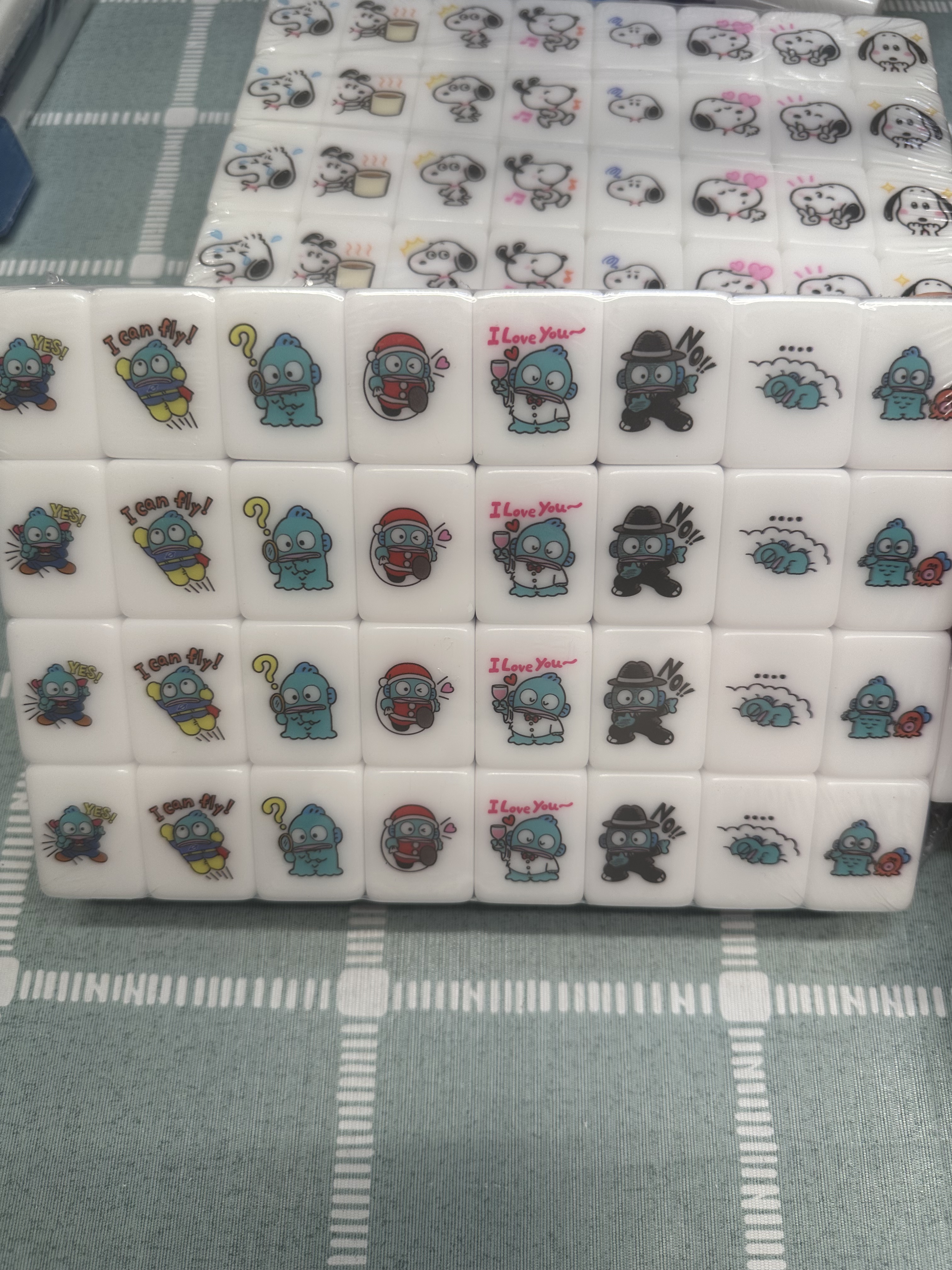  PushTile Mahjong Tile Game Light Purple 32 tiles ( Sanrio Battle Collection - Make your own combo! ) tiktok new viral trending rummy dominos