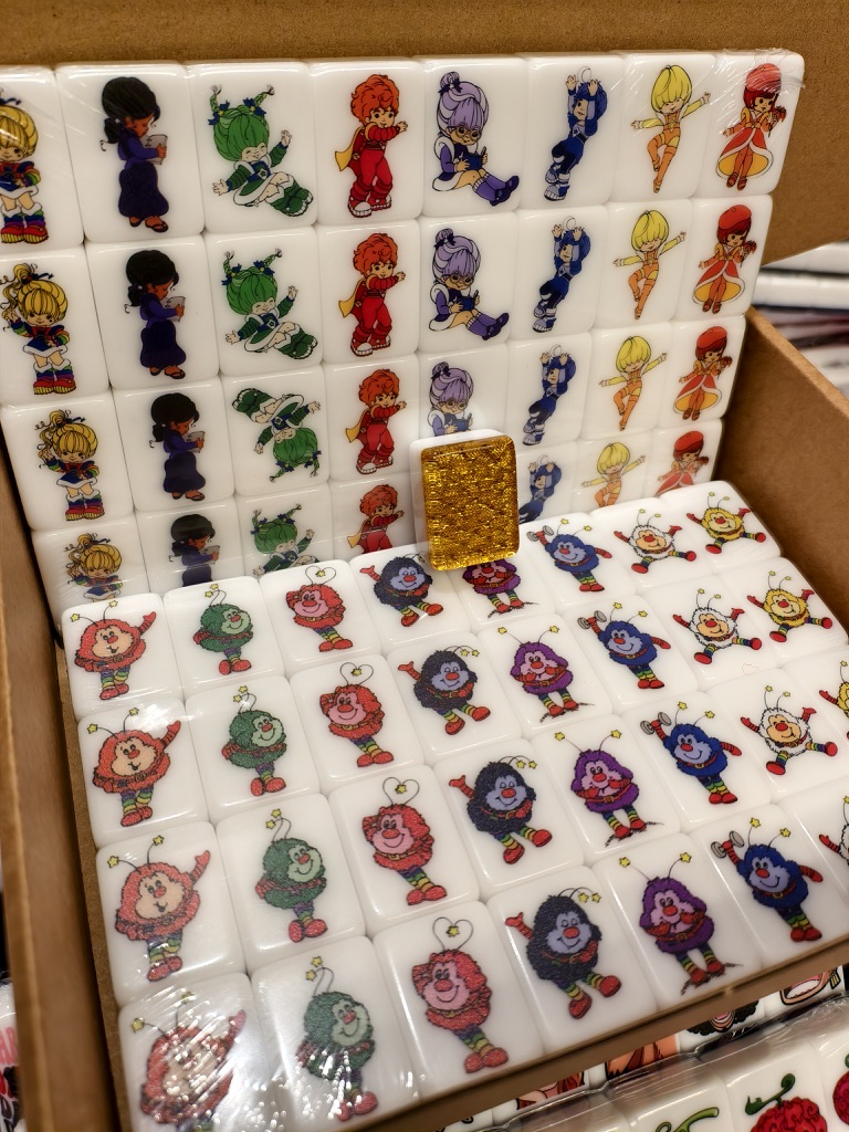 Push Tile Game 2 Player Set（ Rainbowbrite 1980s ）65 Tiles