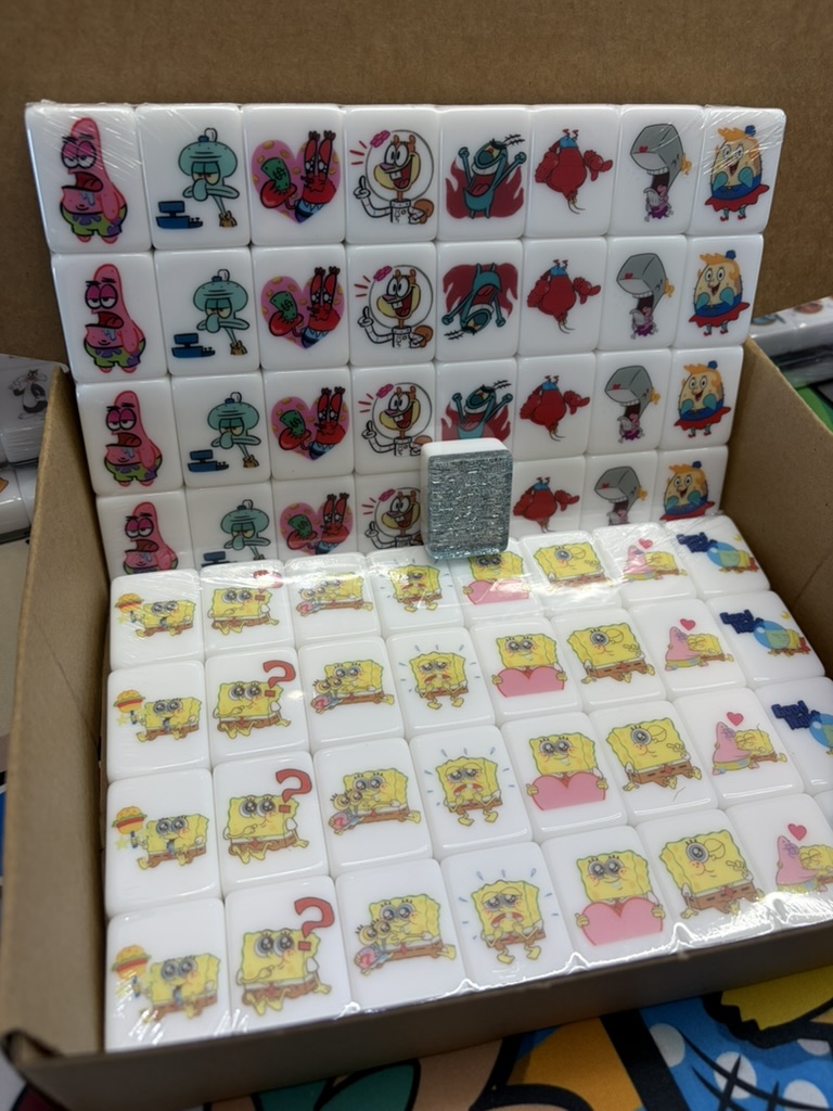 Push Tile Game 2 Player Set（ Spongebob ）65 Tiles