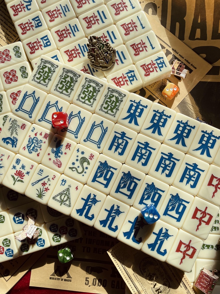 Handmade Traditional Harry Potter Mahjong Tile Set ( 144 pcs )