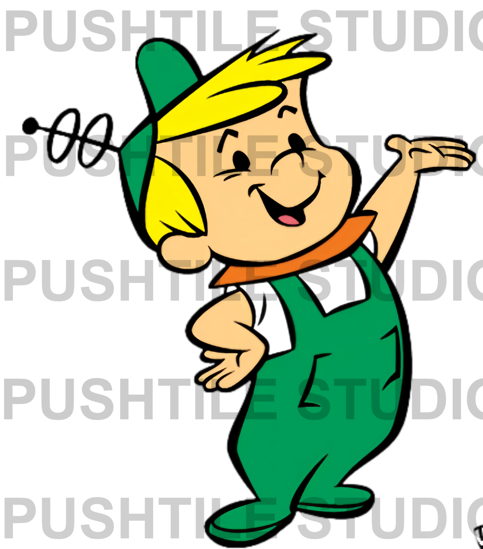 Push Tile Game 2 Player Set（ The Flintstone vs The Jetsons  ）65 Tiles