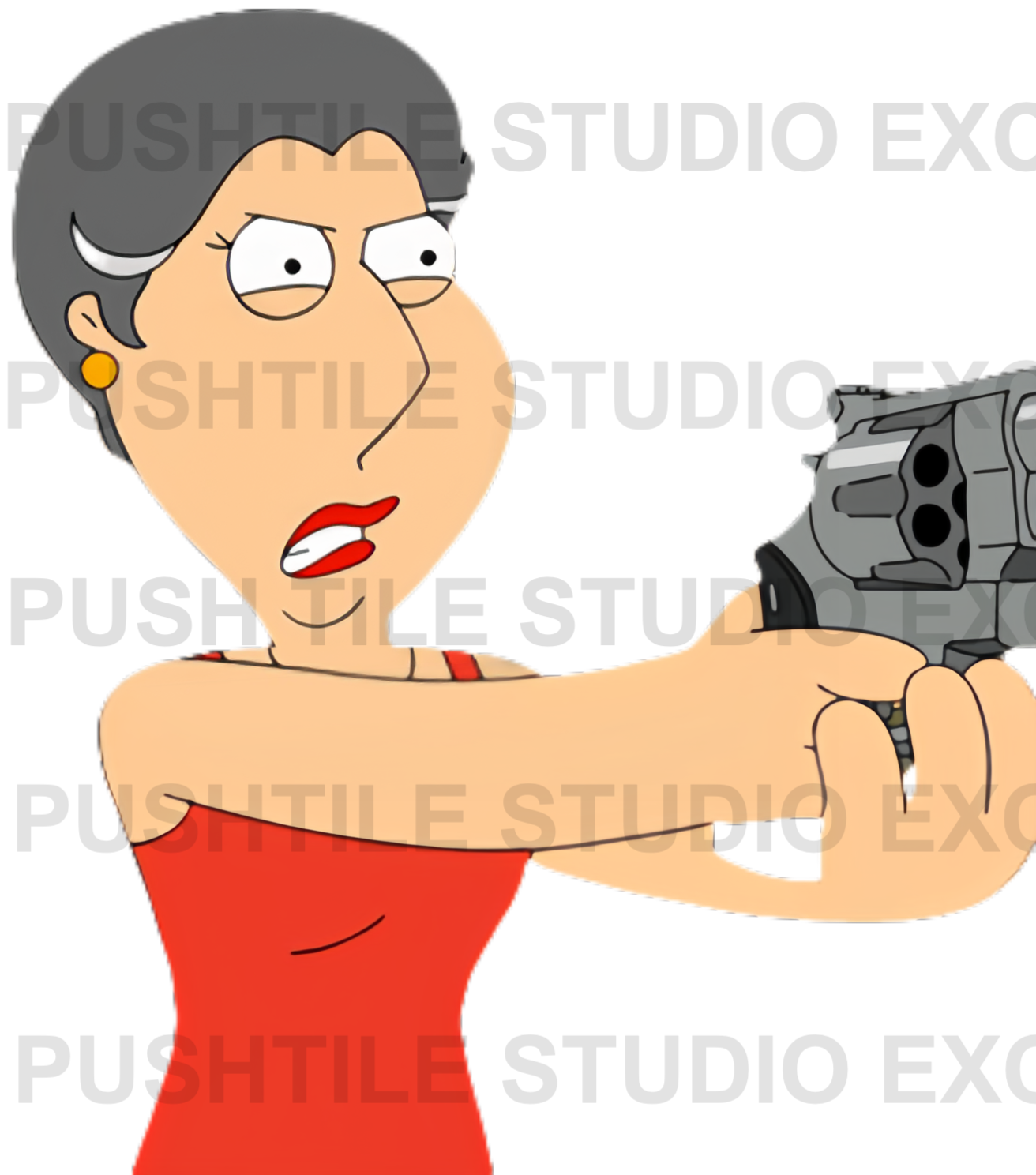 Push Tile Game 2 Player Set（ Family guy - Family Member VS Antagonists ）65 Tiles