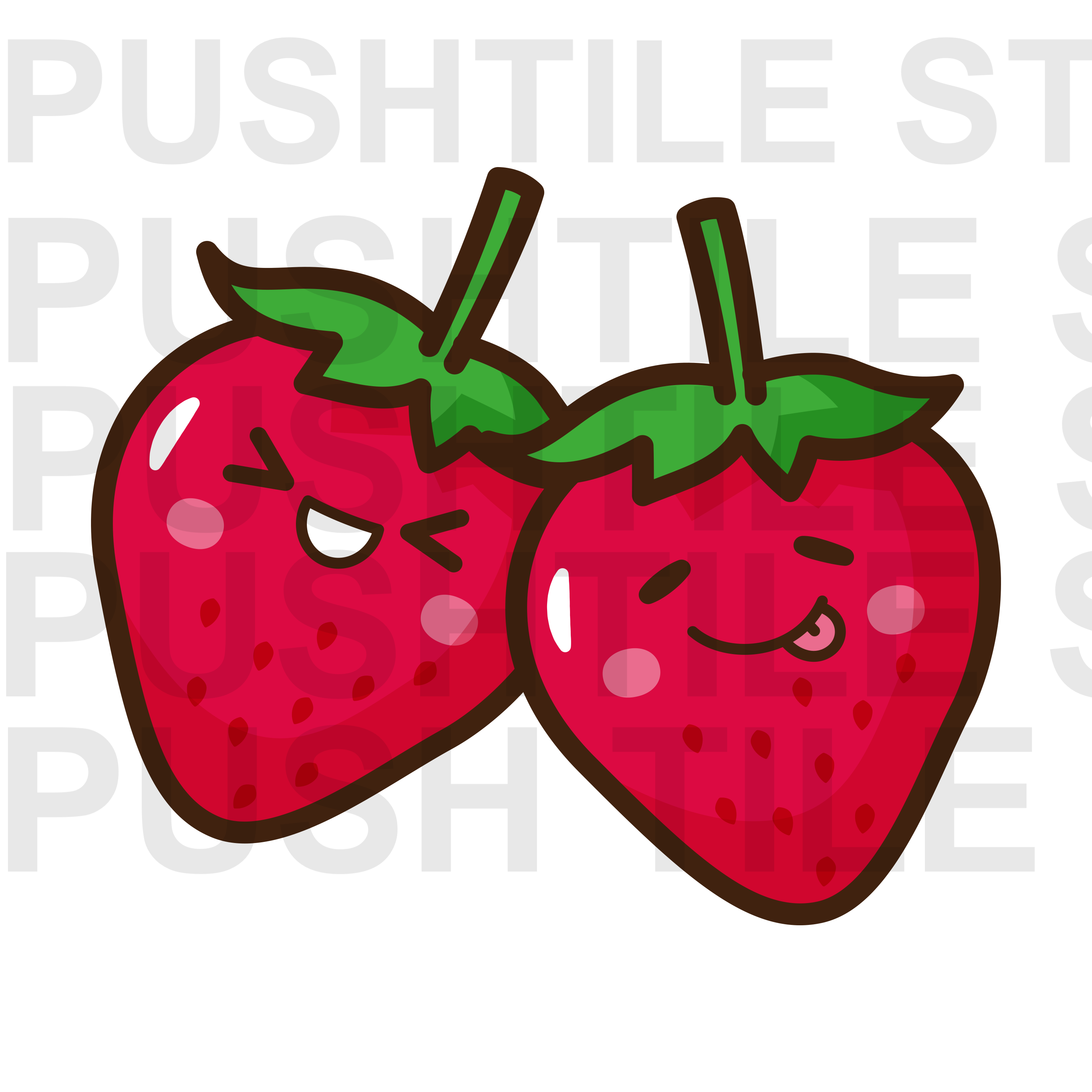 Push Tile Mahjong Tile Game Light Green  65 tiles ( Cute Fruits VS Vegetables ) tiktok new viral trending rummy dominos