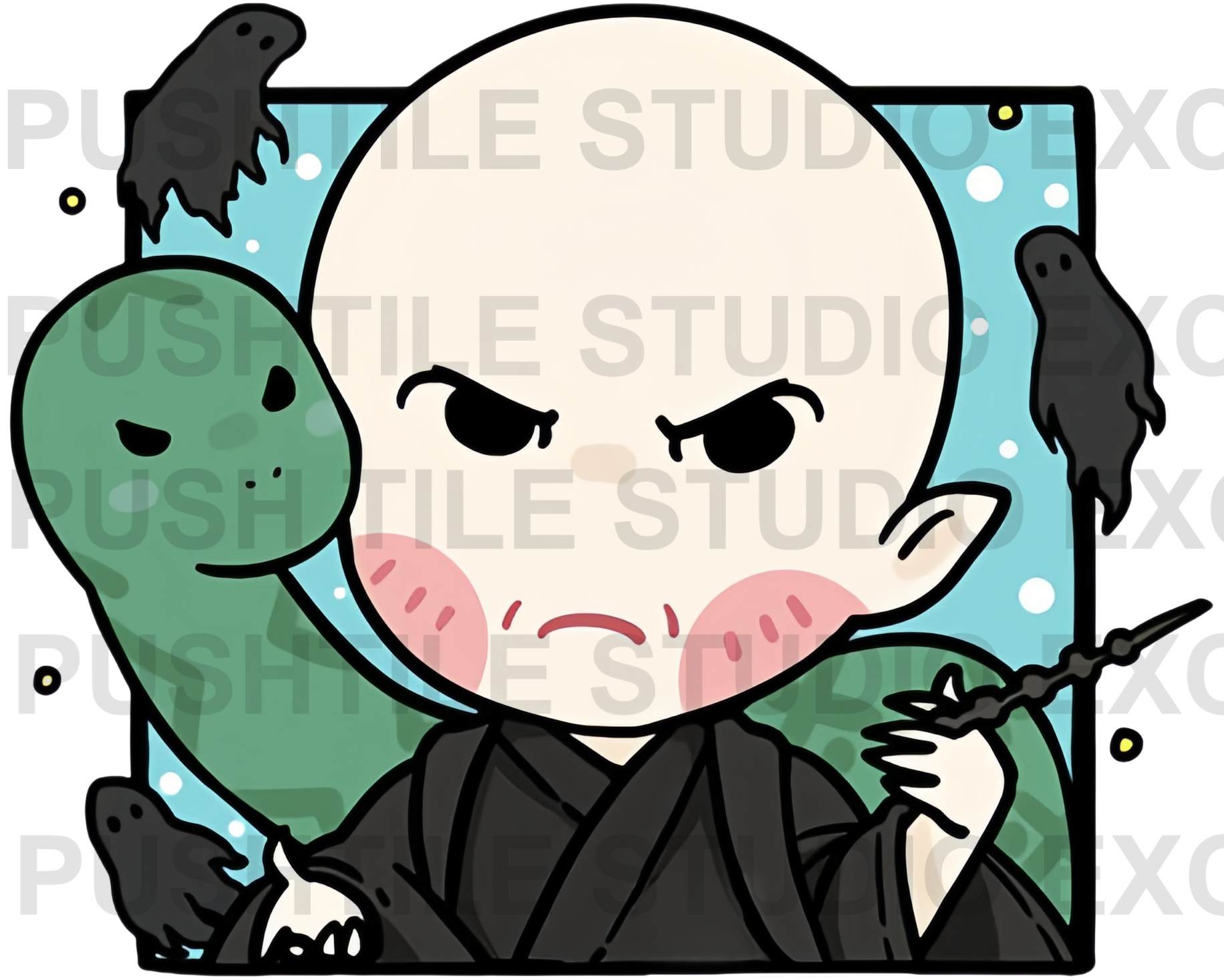 Push Tile Game 2 Player Set（ Harry Potter ）65 Tiles