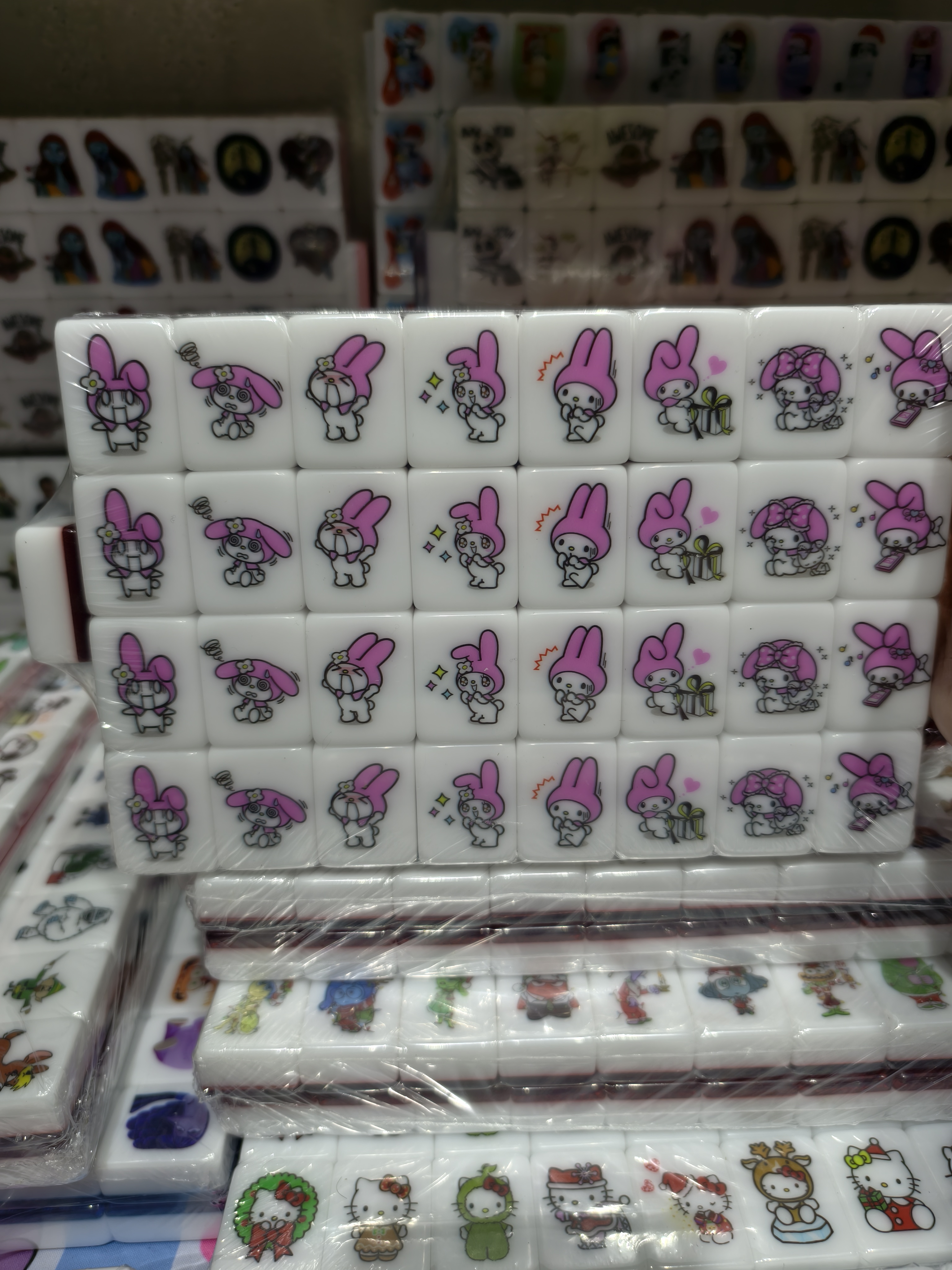 Push Tile Game 2 Player Set（ Sanrio - Melody ）65 Tiles