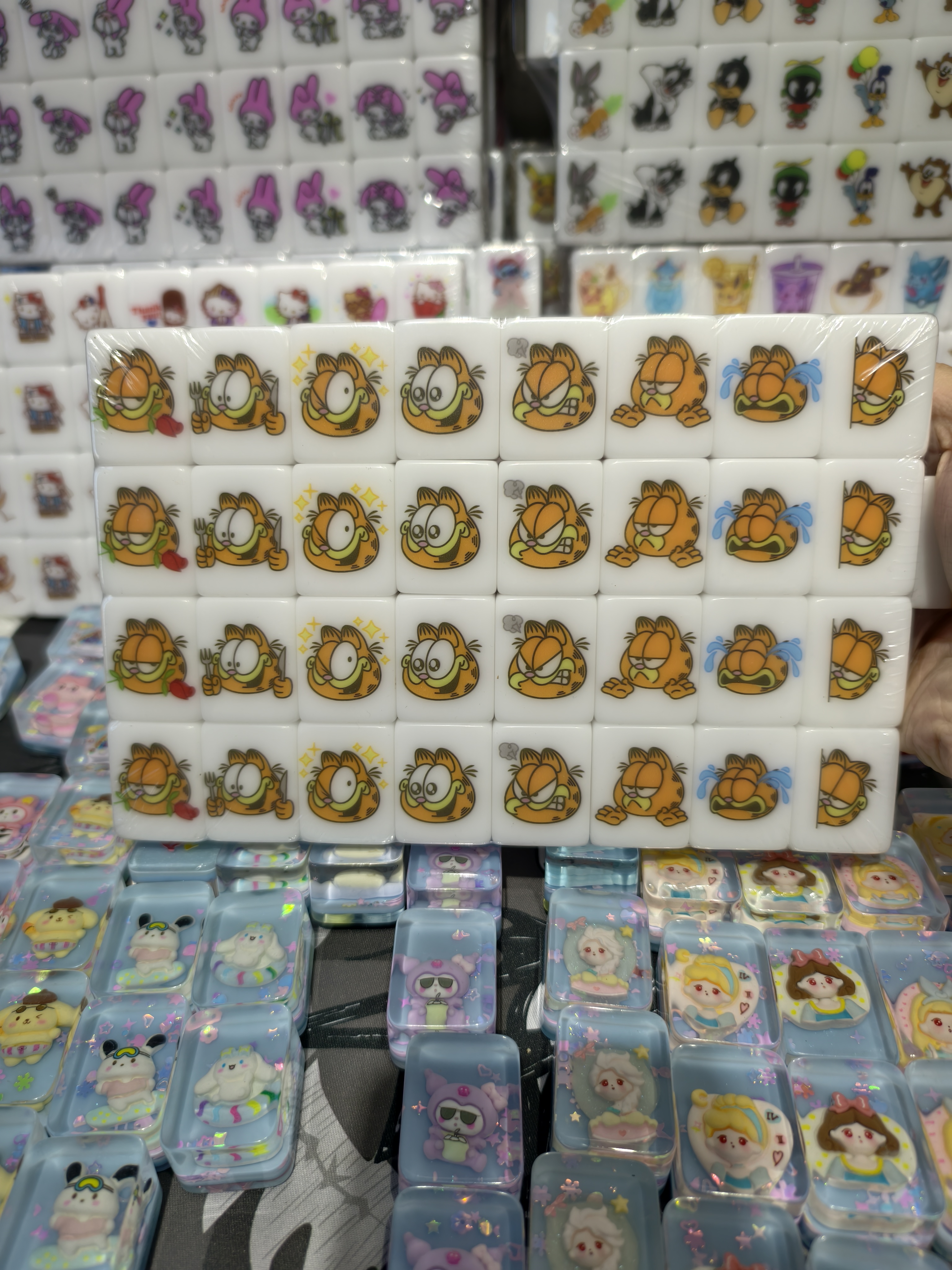 Push Tile Game 2 Player Set（ Garfield ）65 Tiles