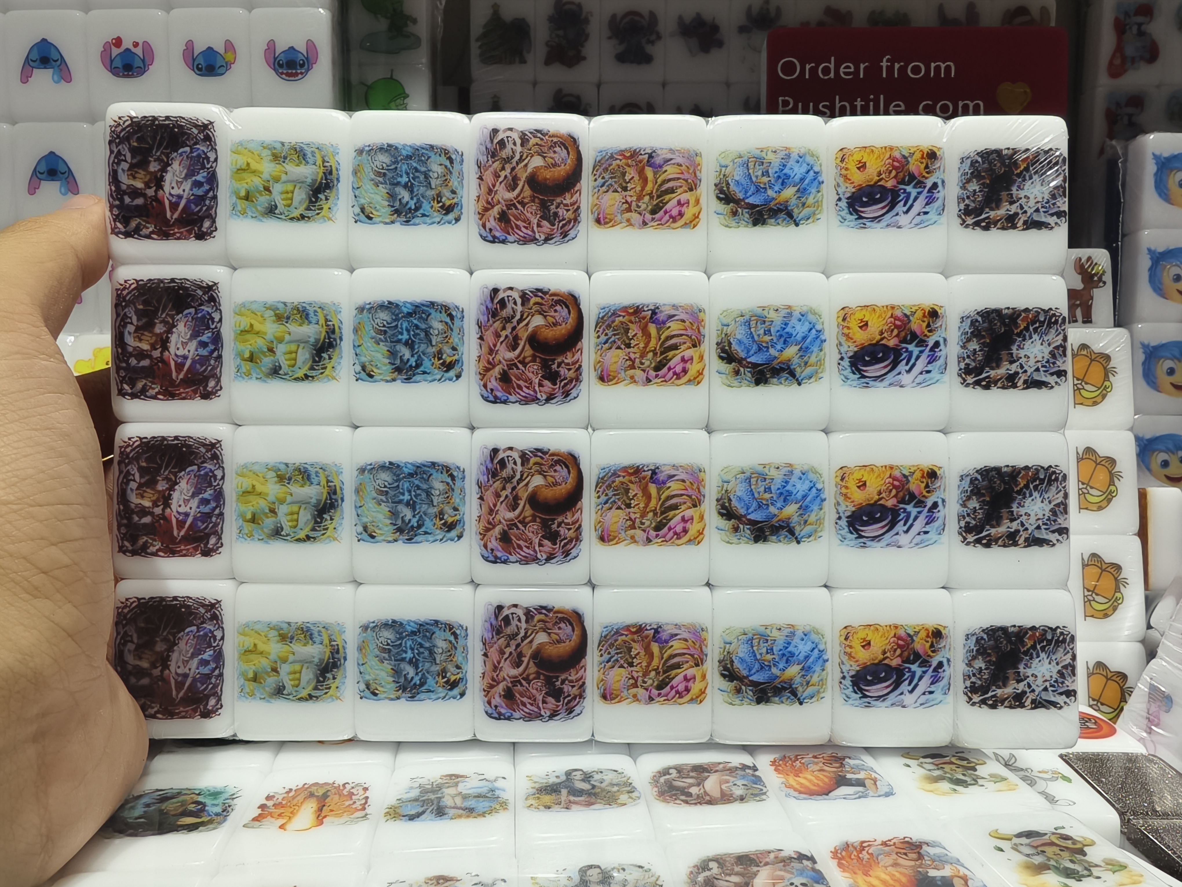 Push Tile Game 2 Player Set（ New One Piece ）65 Tiles