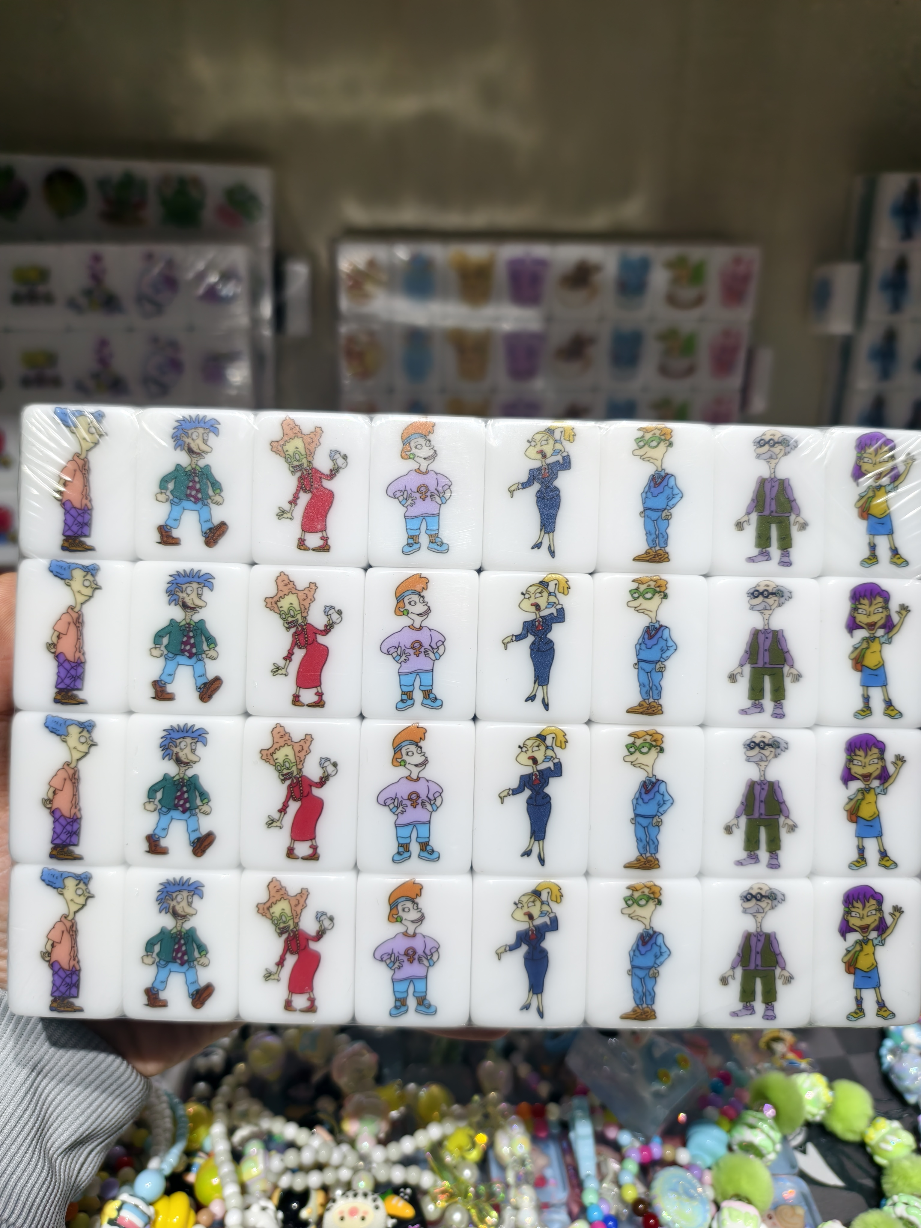 Push Tile Game 2 Player Set（ Rugrats ）65 Tiles