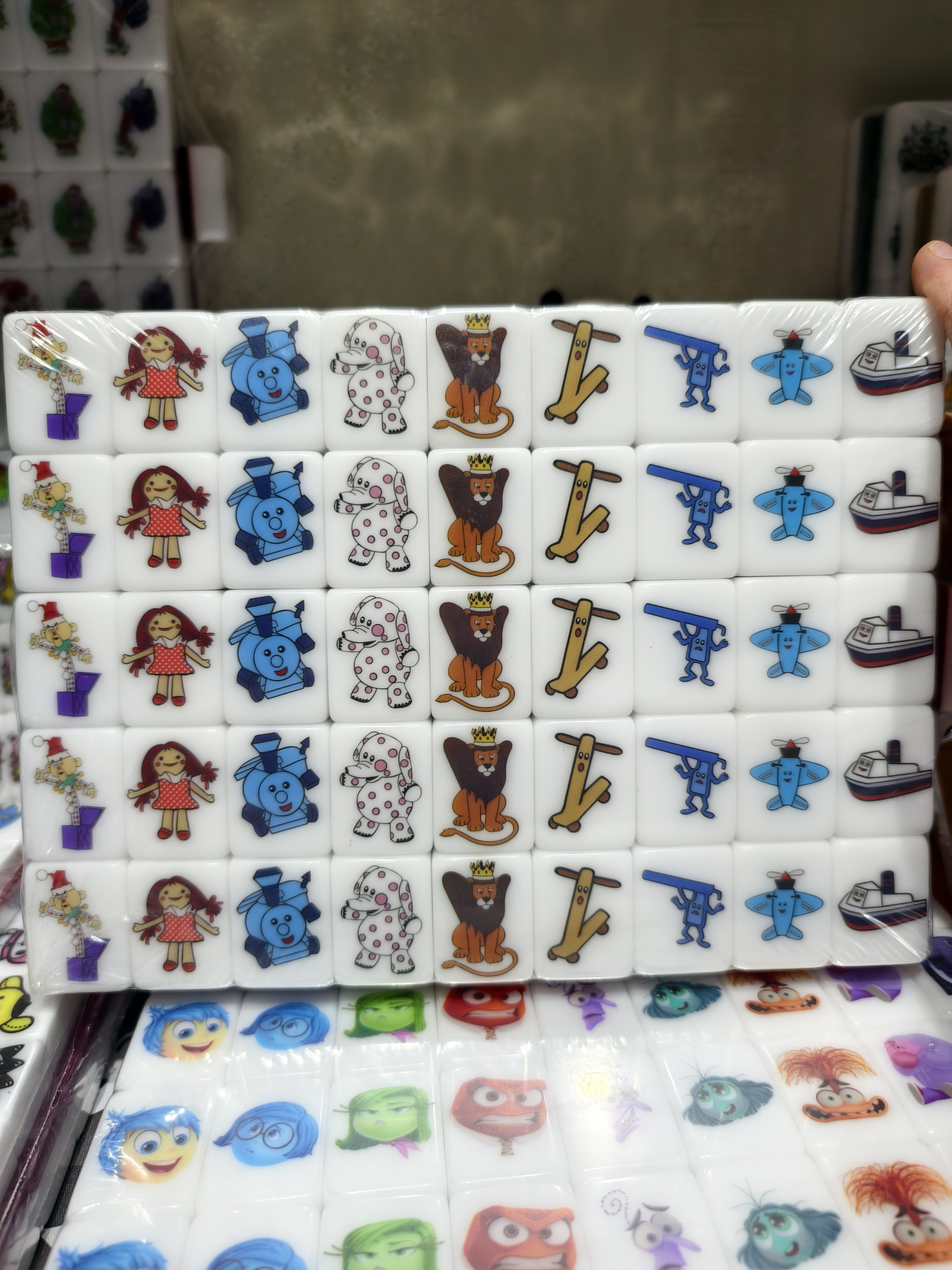 Push Tile Game Deluxe 2 Player Set（ Rudolph the red nosed reindeer）91 Tiles