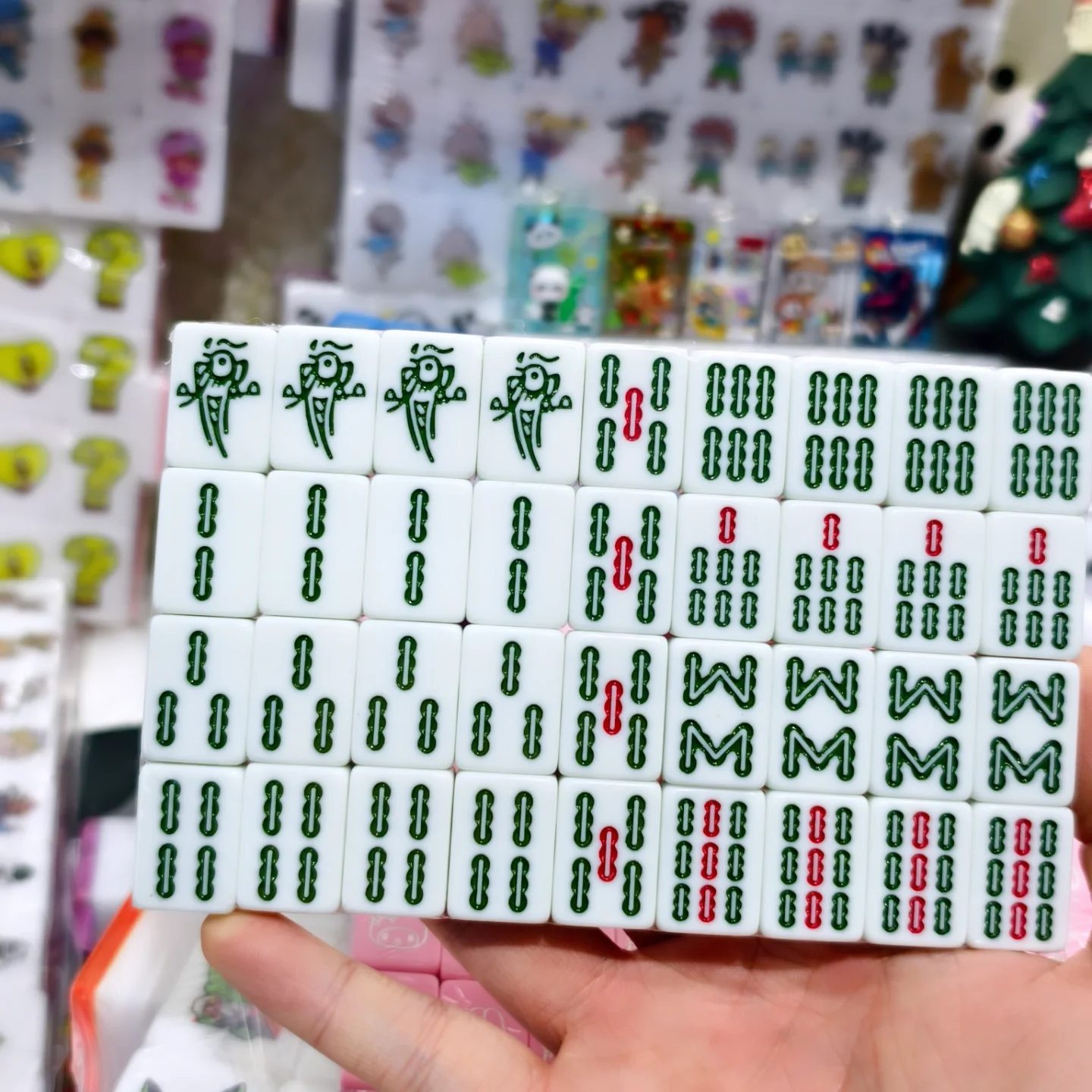 PushTile Mini Sanrio traditional Chinese Mahjong Set 144 pieces